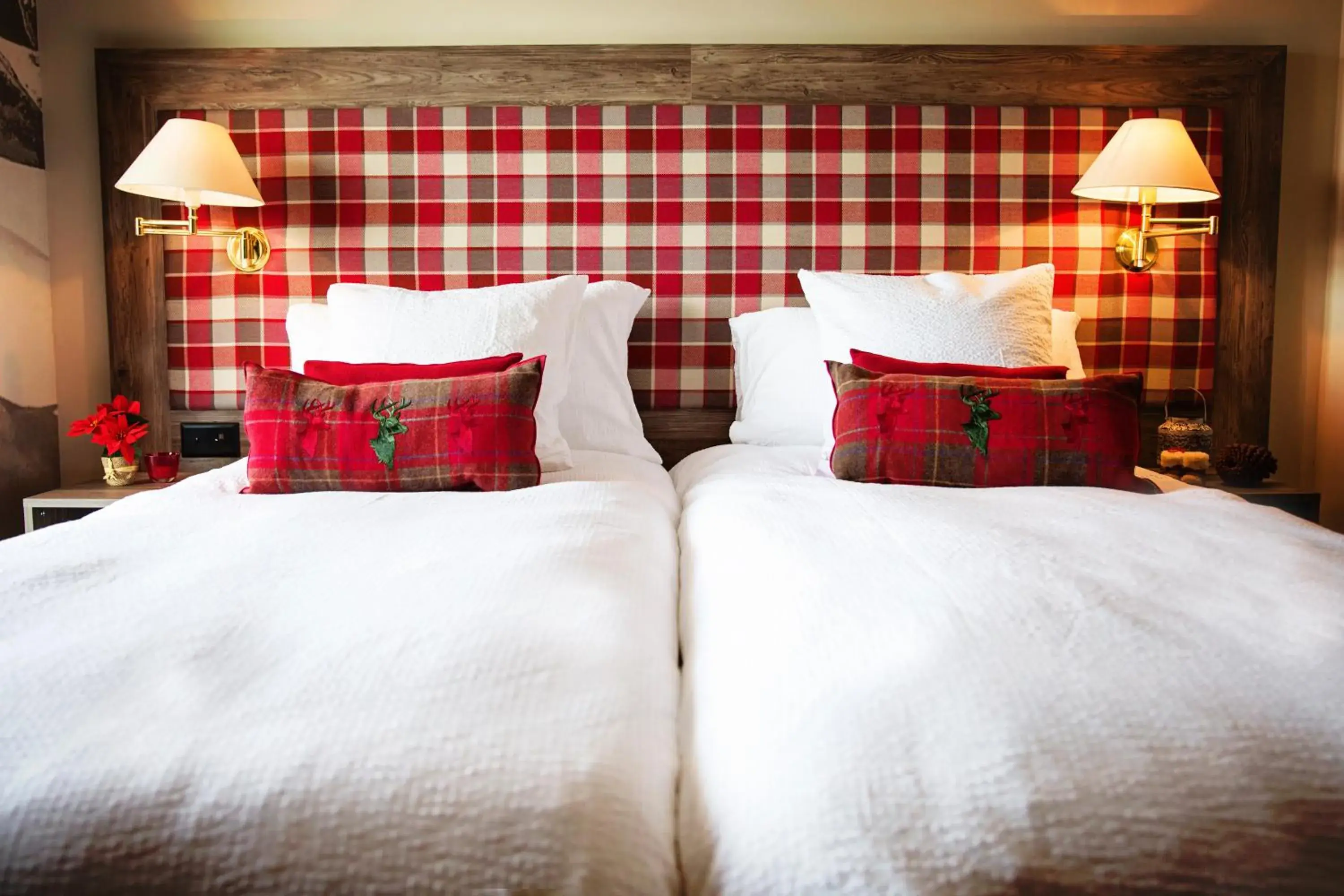 Decorative detail, Bed in Hotel Bristol Verbier