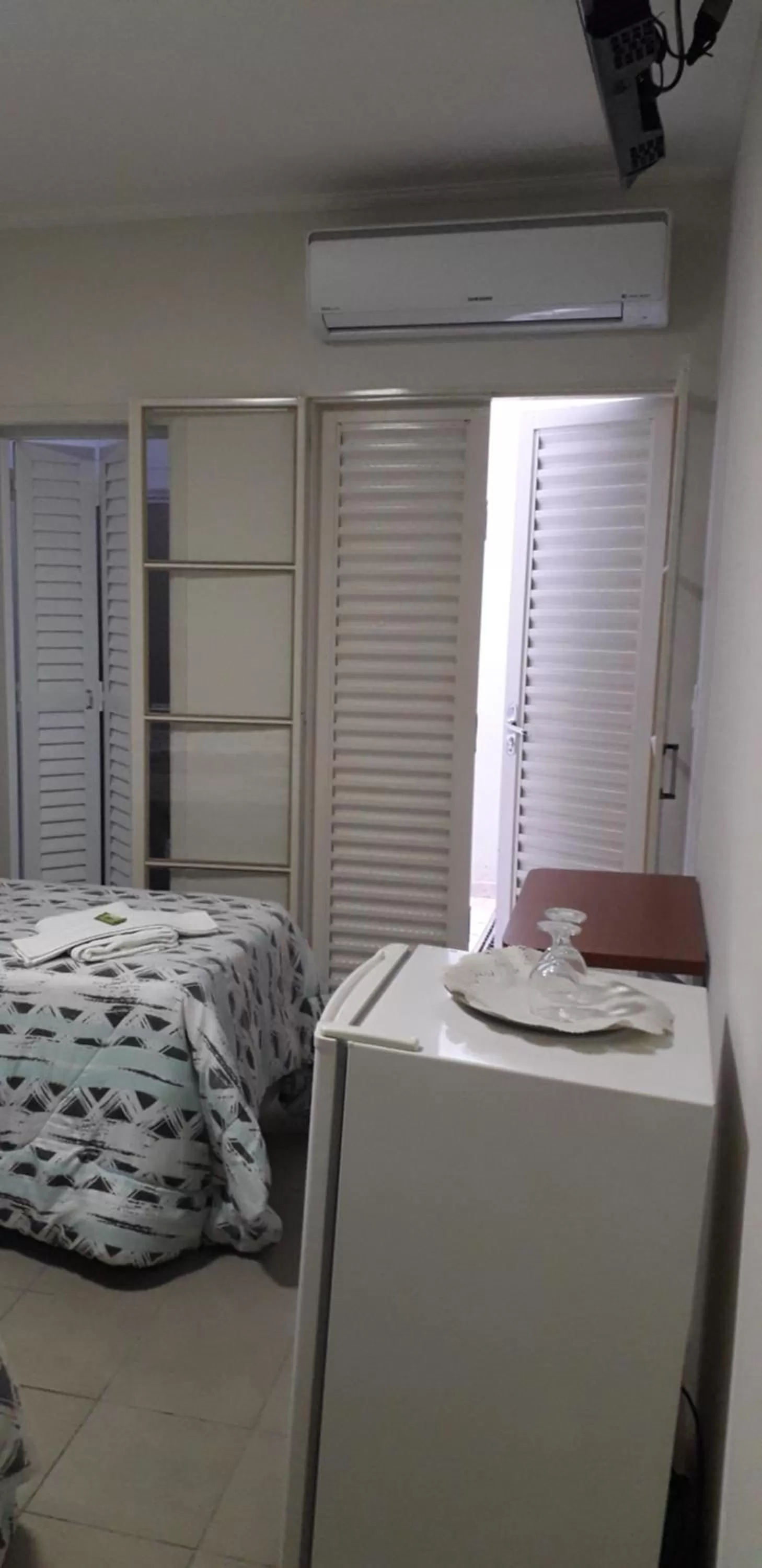 Balcony/Terrace, Bed in Hotel Athenas e Convenções