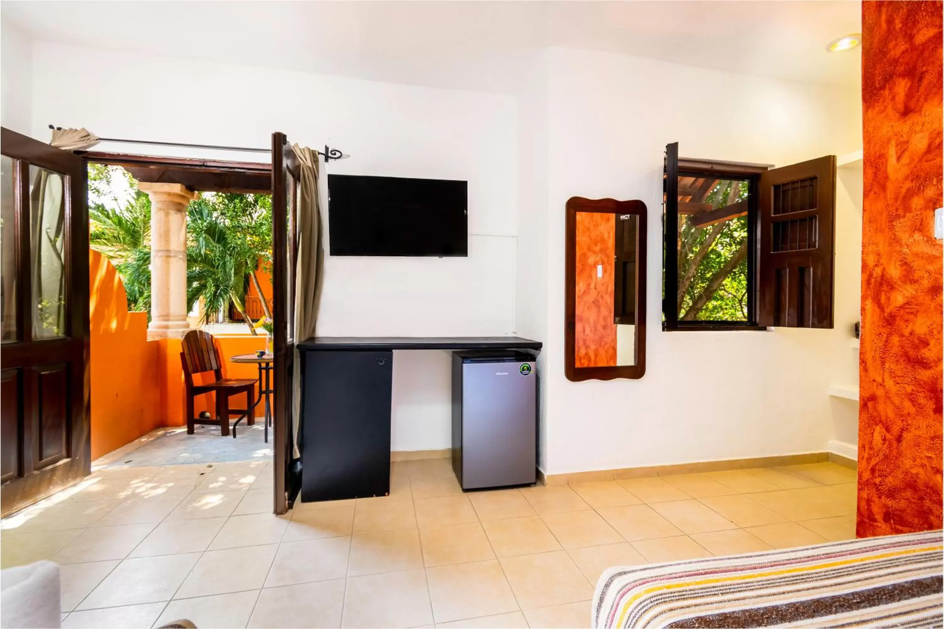 Decorative detail, TV/Entertainment Center in Hotel Casa de las Flores