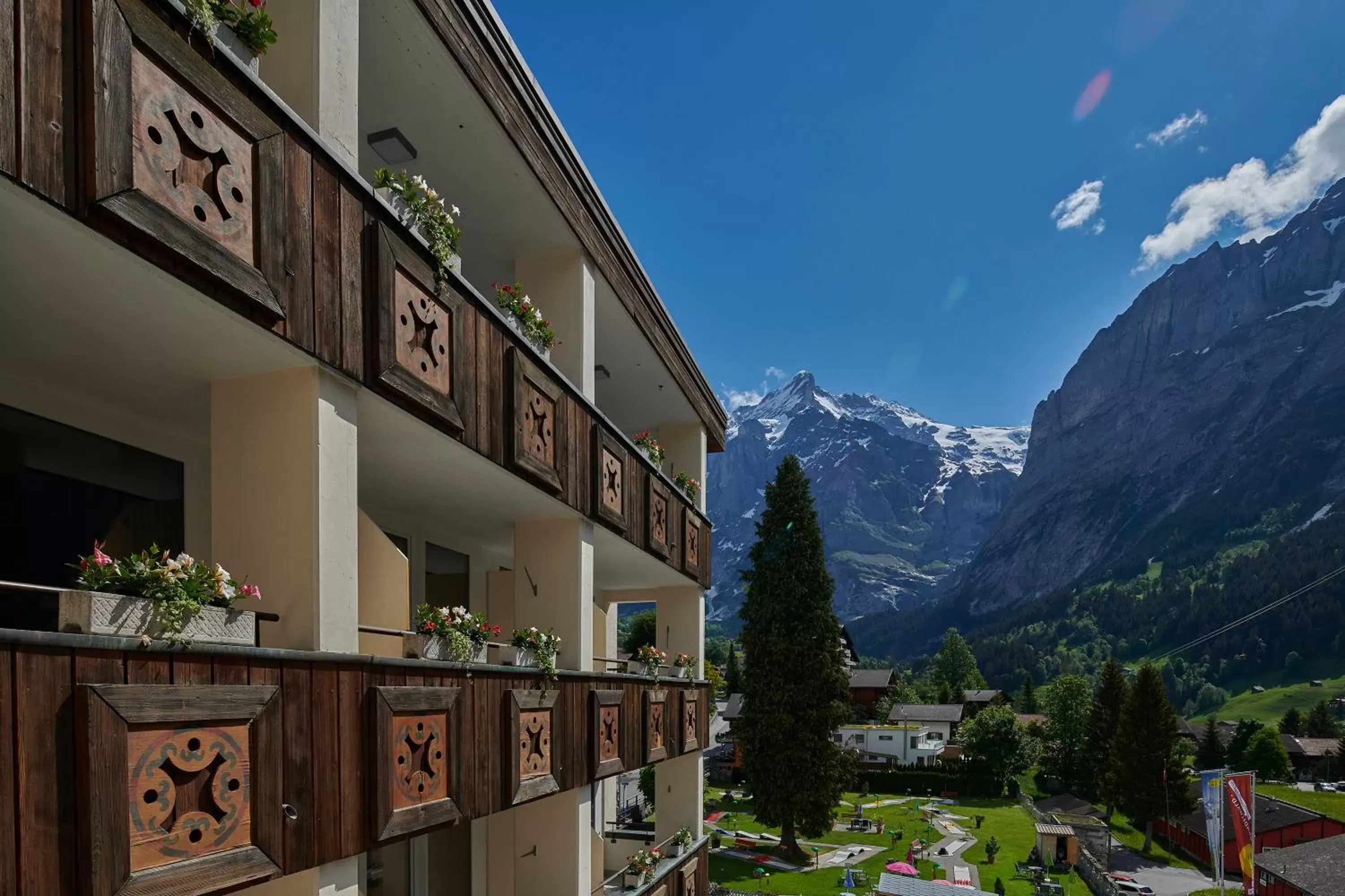 Mountain view in Hotel Spinne Grindelwald