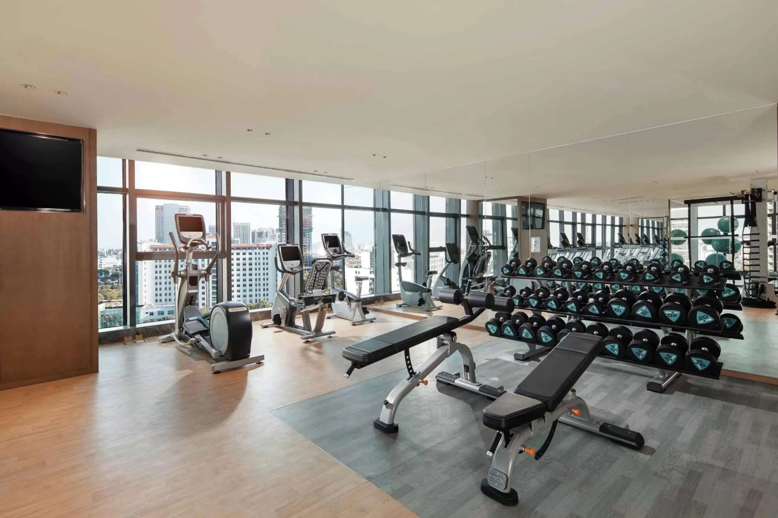 Fitness centre/facilities in Doubletree By Hilton Yangzhou Fitness centre/facilities in Doubletree By Hilton Yangzhou
