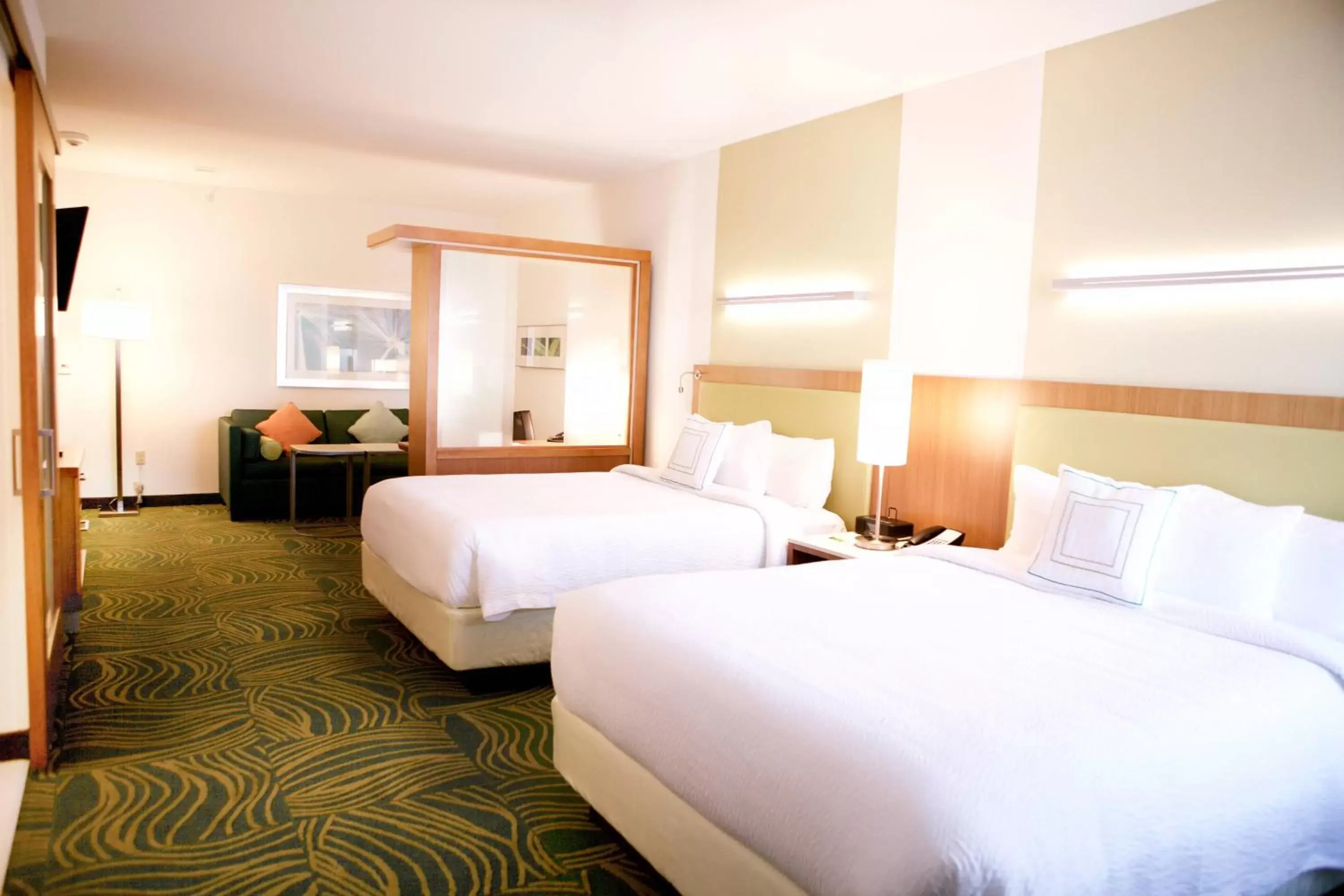 Bedroom, Bed in SpringHill Suites by Marriott Wichita Airport