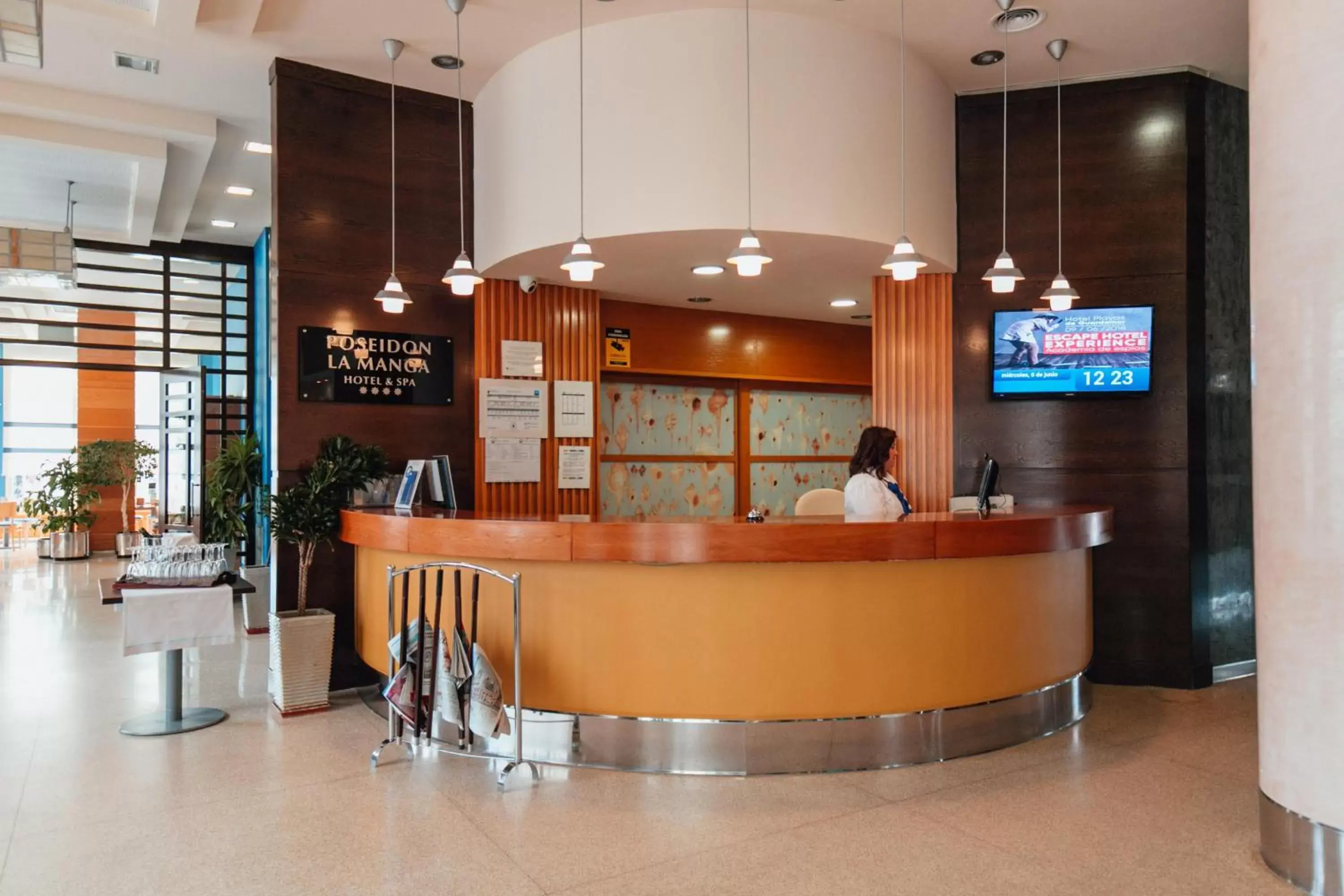 Lounge or bar, Lobby/Reception in Poseidon La Manga Hotel & Spa - Designed for Adults