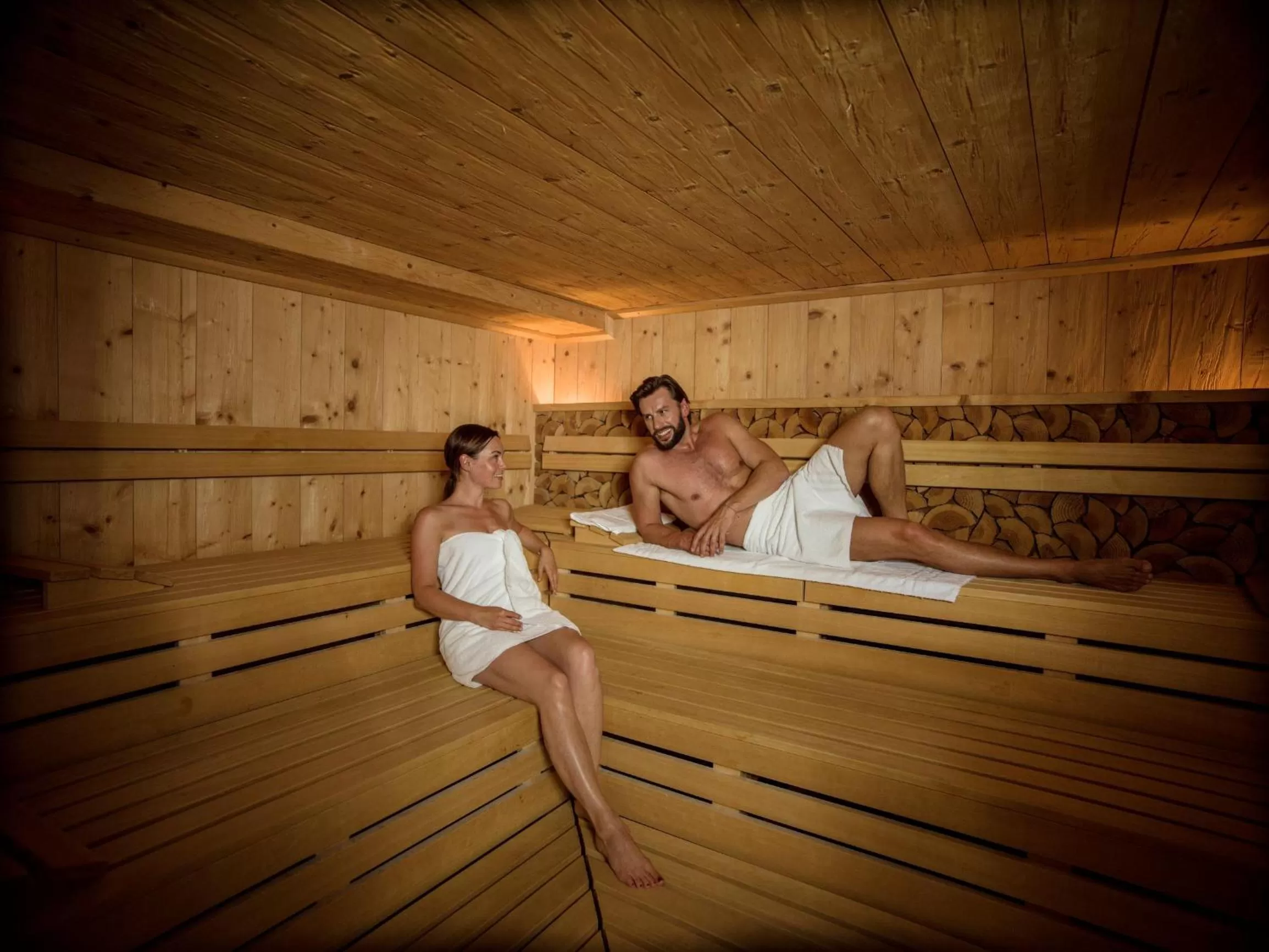 Sauna in Bio Thermalhotel Falkenhof
