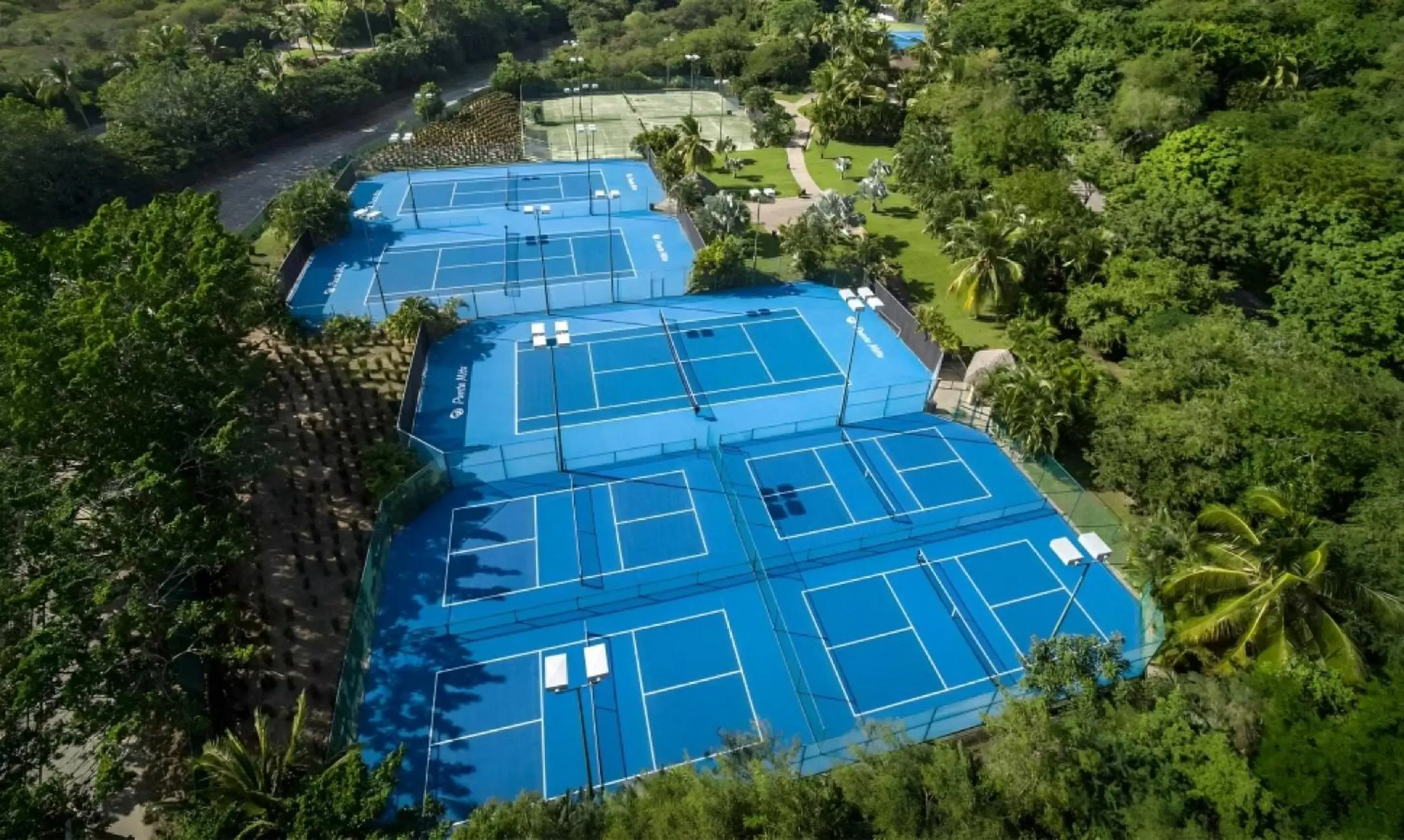 Tennis court, Bird's-eye View in The St. Regis Punta Mita Resort