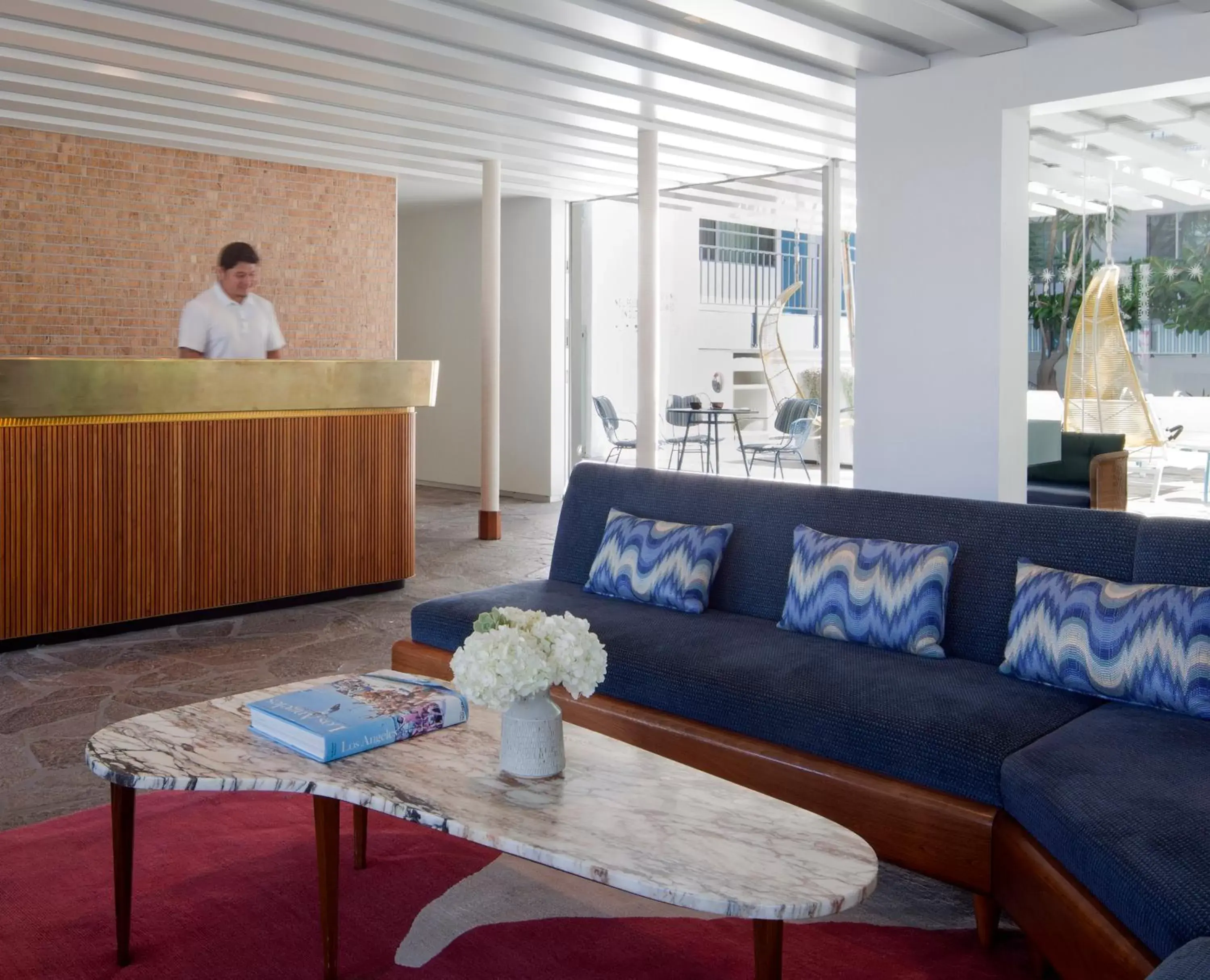 Lobby or reception in The Beverly Laurel Hotel at West Hollywood Lobby or reception in The Beverly Laurel Hotel at West Hollywood