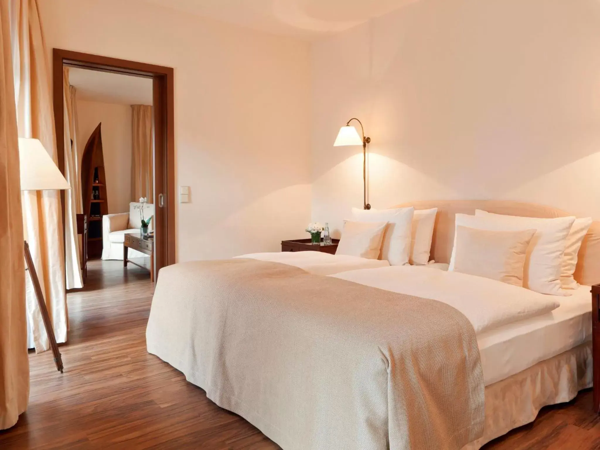 Bed in ABION Villa Suites