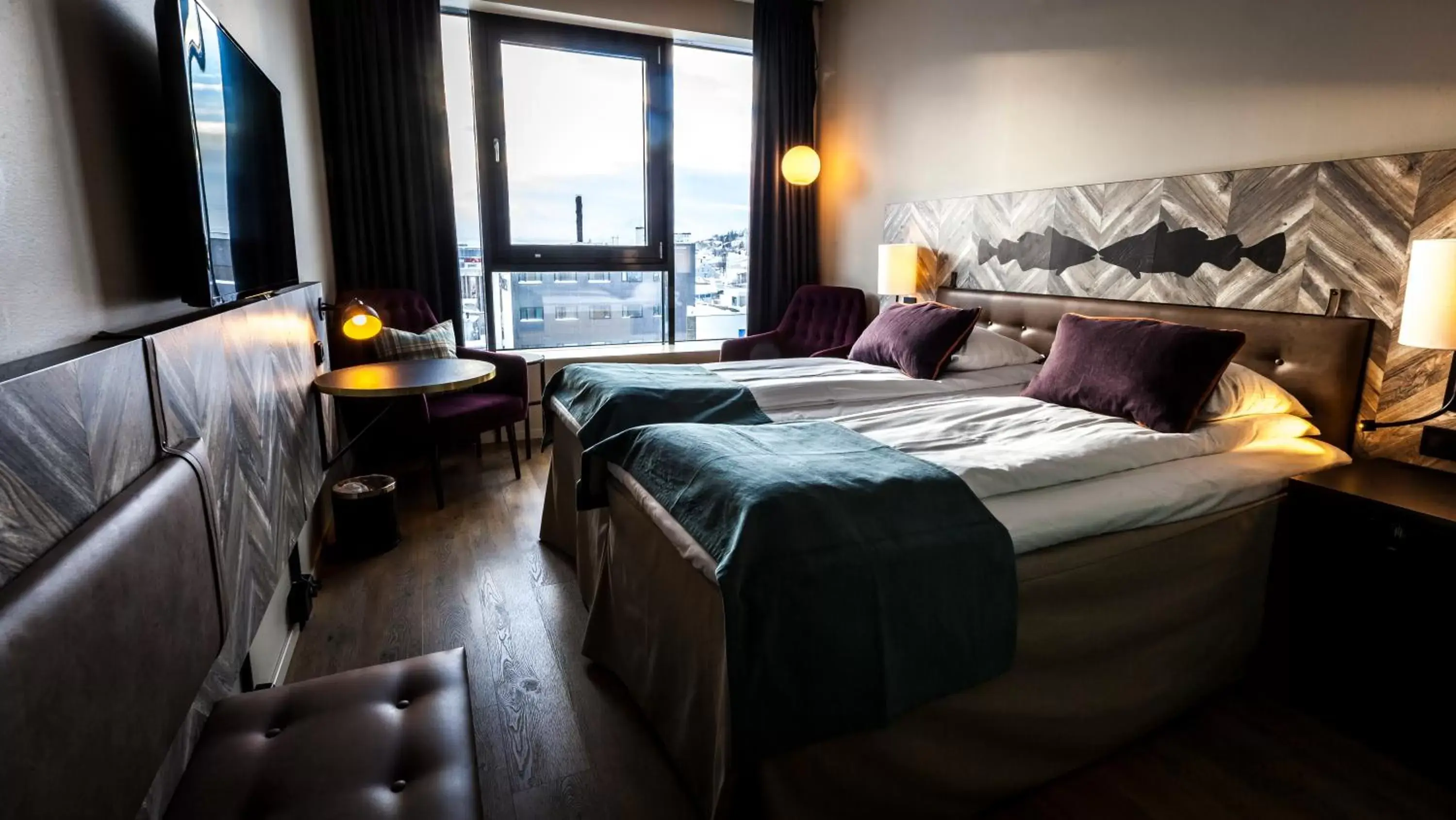 City view, Bed in Scandic Grand Tromsø