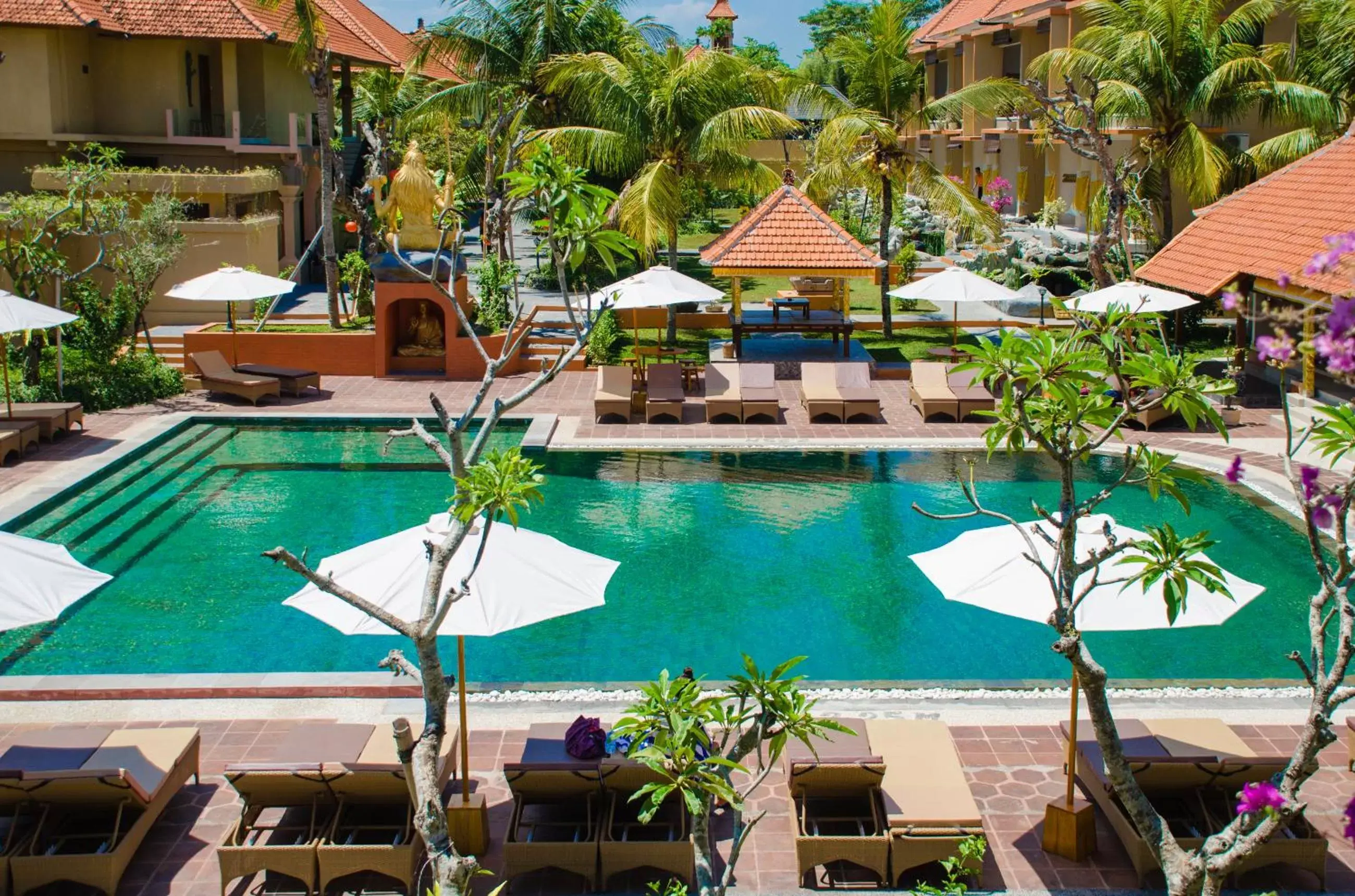 Bird's eye view, Pool View in Green Field Hotel and Restaurant