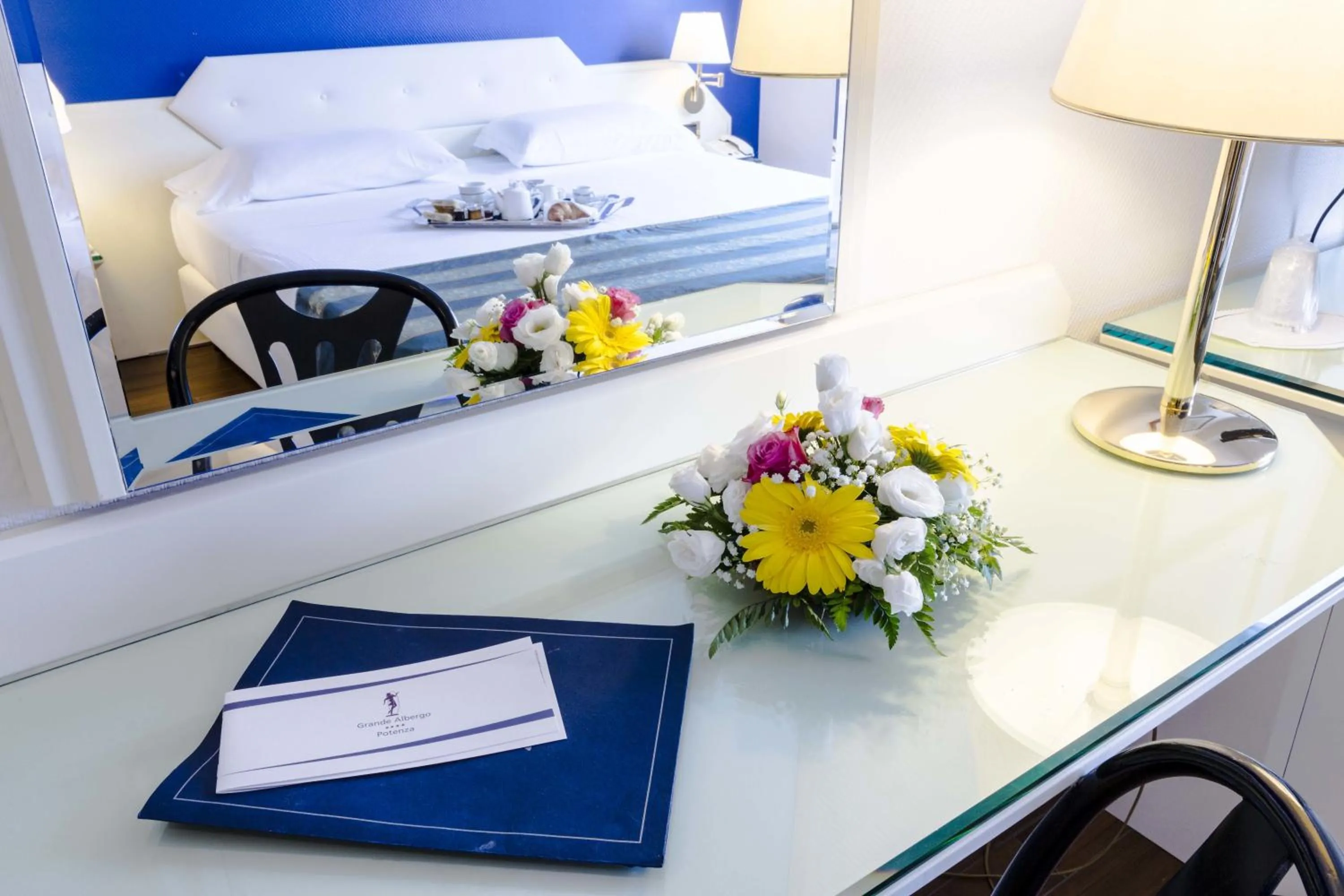 Decorative detail, Bed in Grande Albergo Potenza