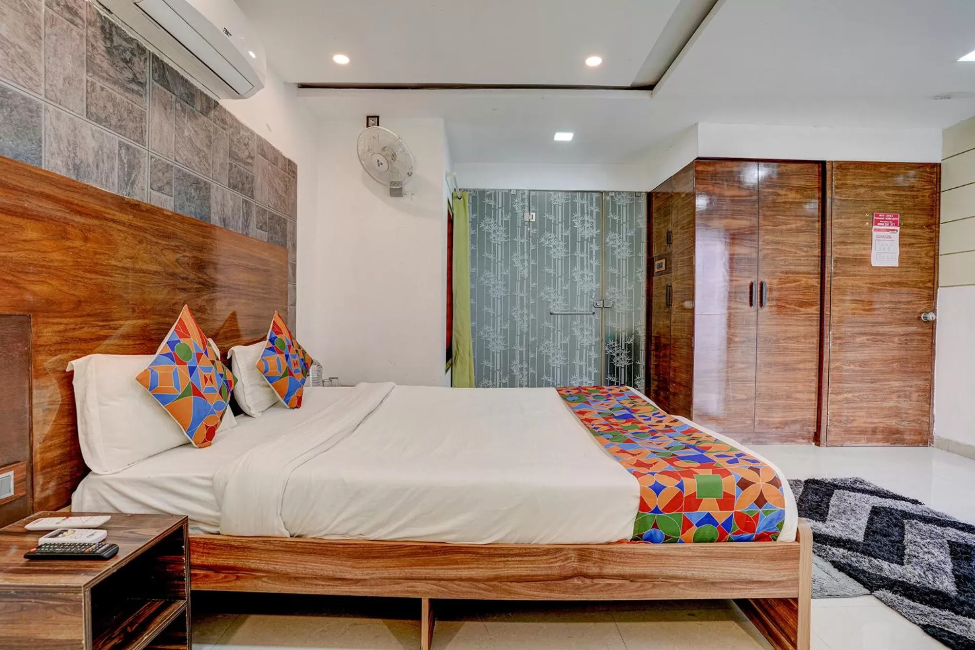 Bedroom, Bed in FabHotel Vardhan House