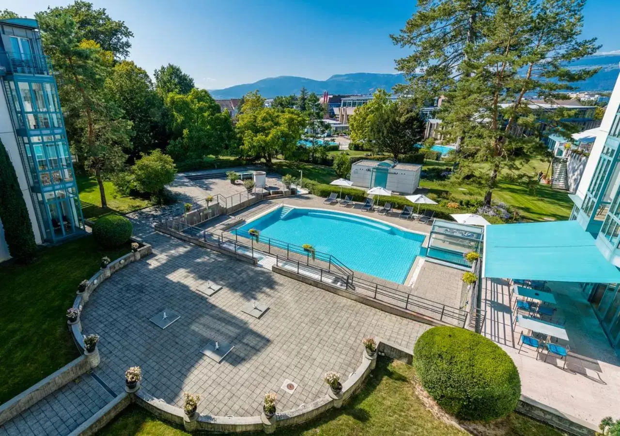 Pool View in Grand Hotel et Centre Thermal d'Yverdon-les-Bains
