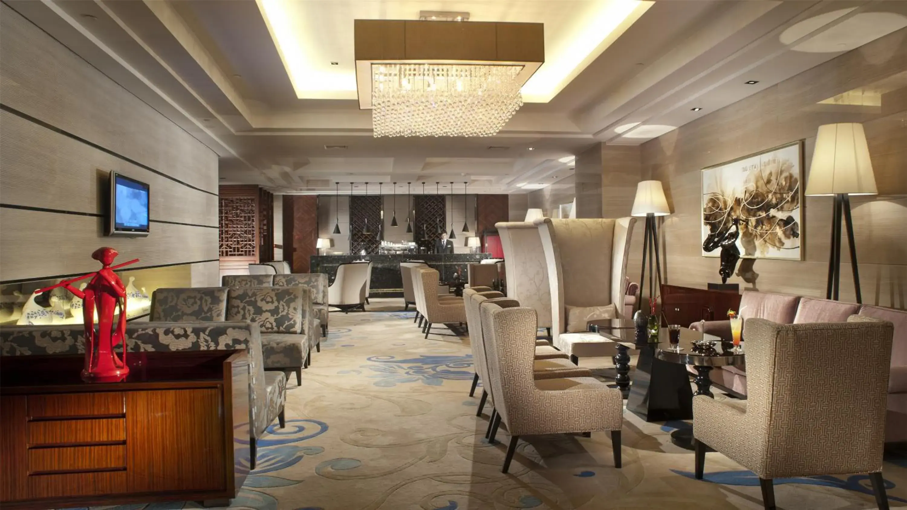 Lounge or bar, Restaurant/Places to Eat in Crowne Plaza Xi'an, an IHG Hotel