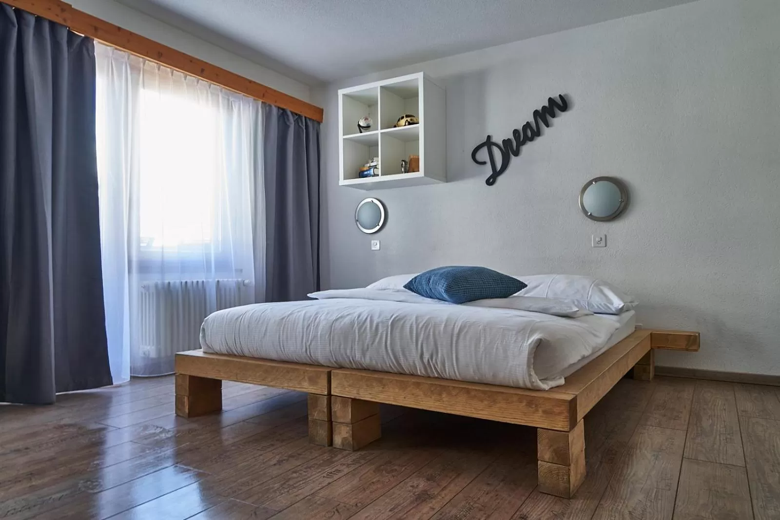 Bed in Hotel Marmotte