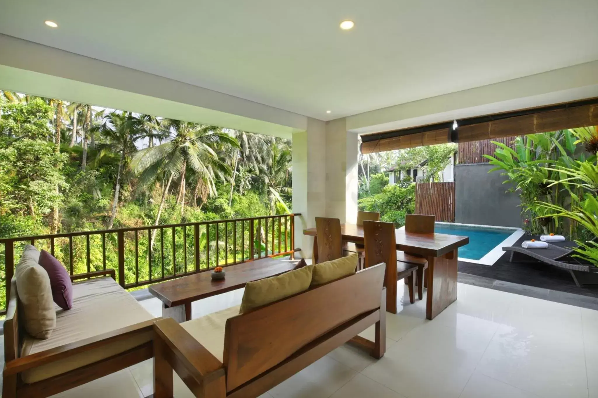 Living room in Dedary Resort Ubud by Ini Vie Hospitality