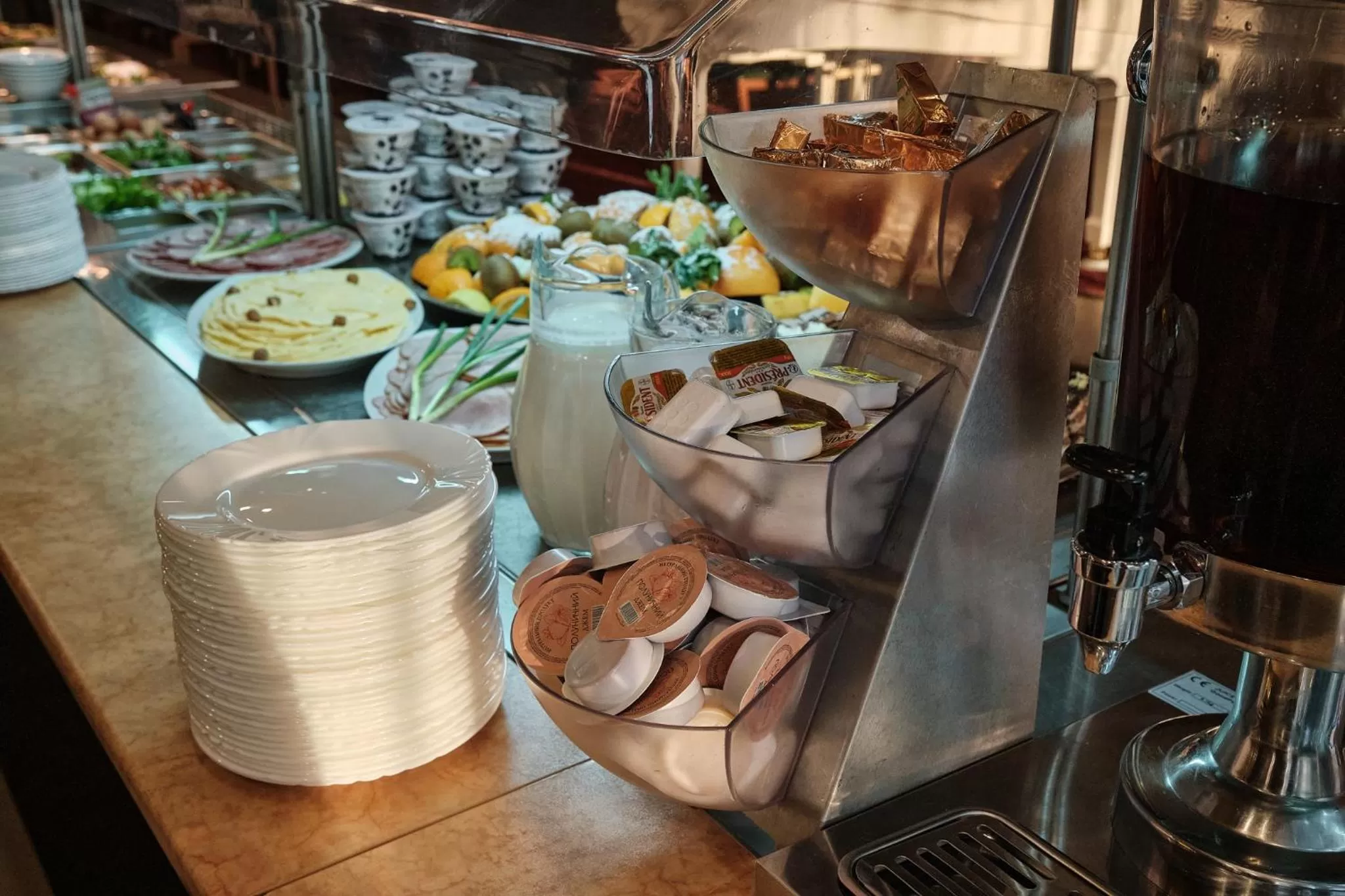 Buffet breakfast in Hotel Uzhgorod