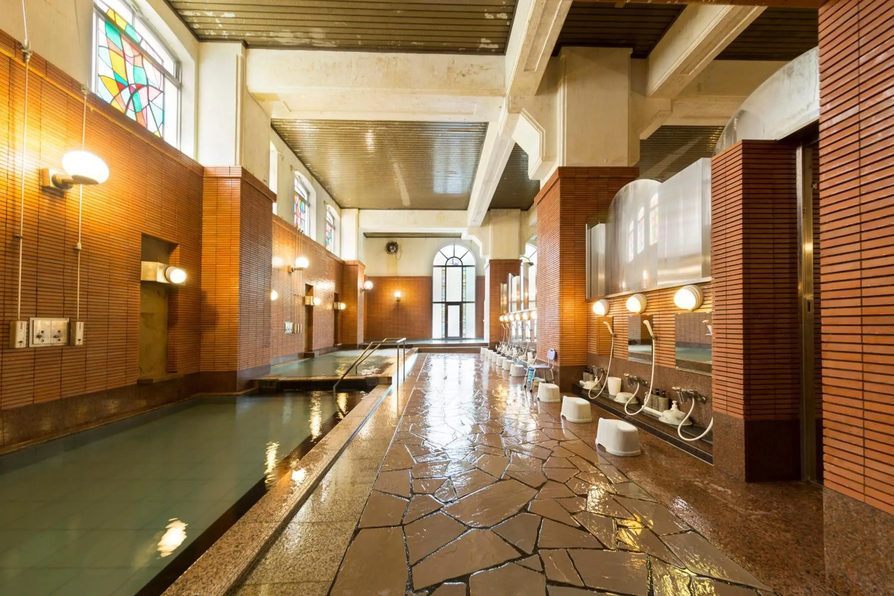 Hot Spring Bath in Hotel Taisetsu