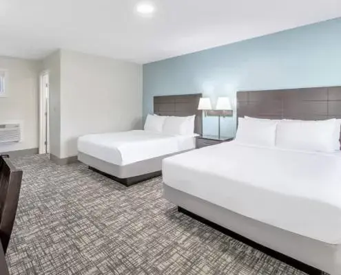 Bed in Top Notch Inn Bed in Top Notch Inn
