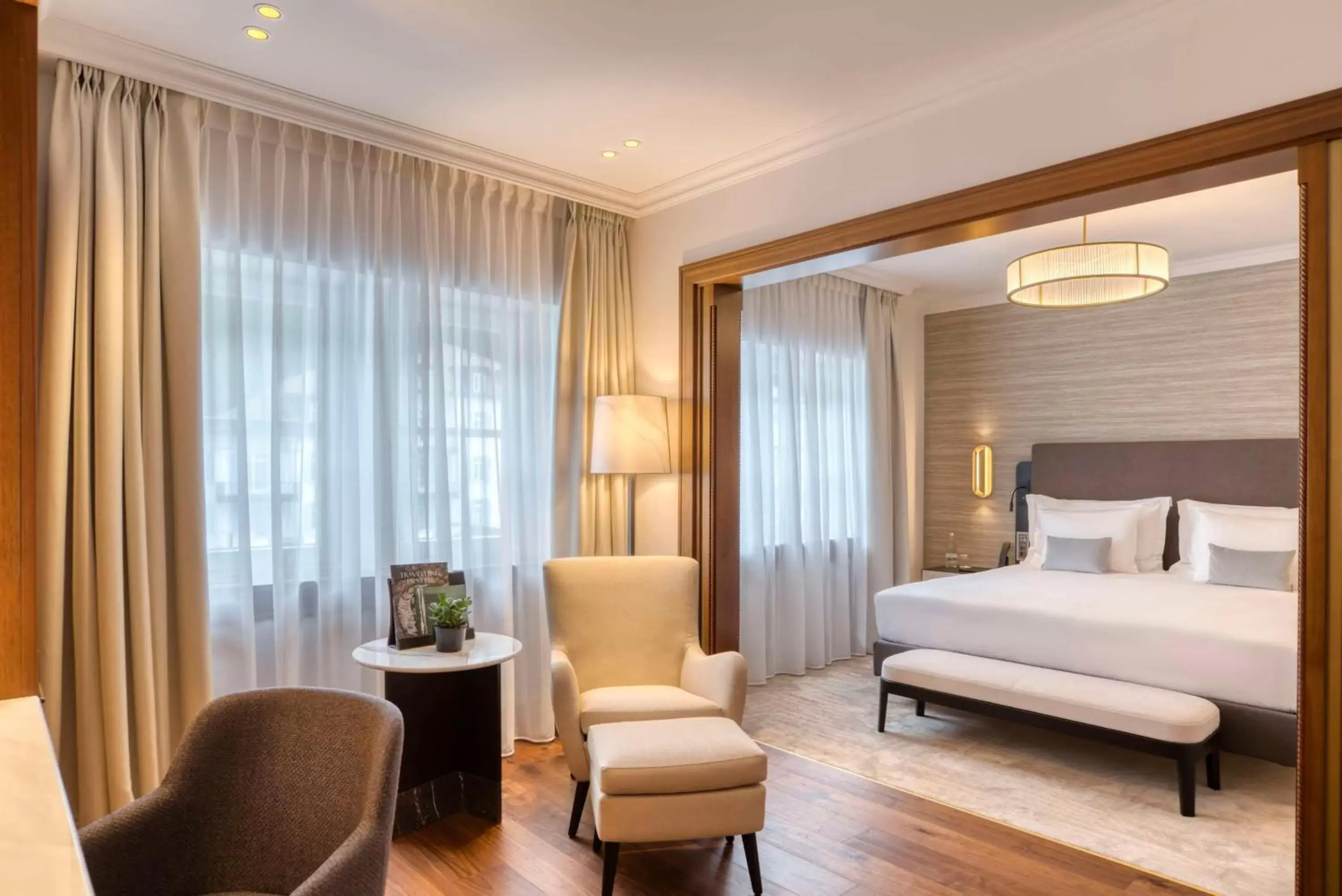 Bedroom in Grand Hotel des Bains Kempinski