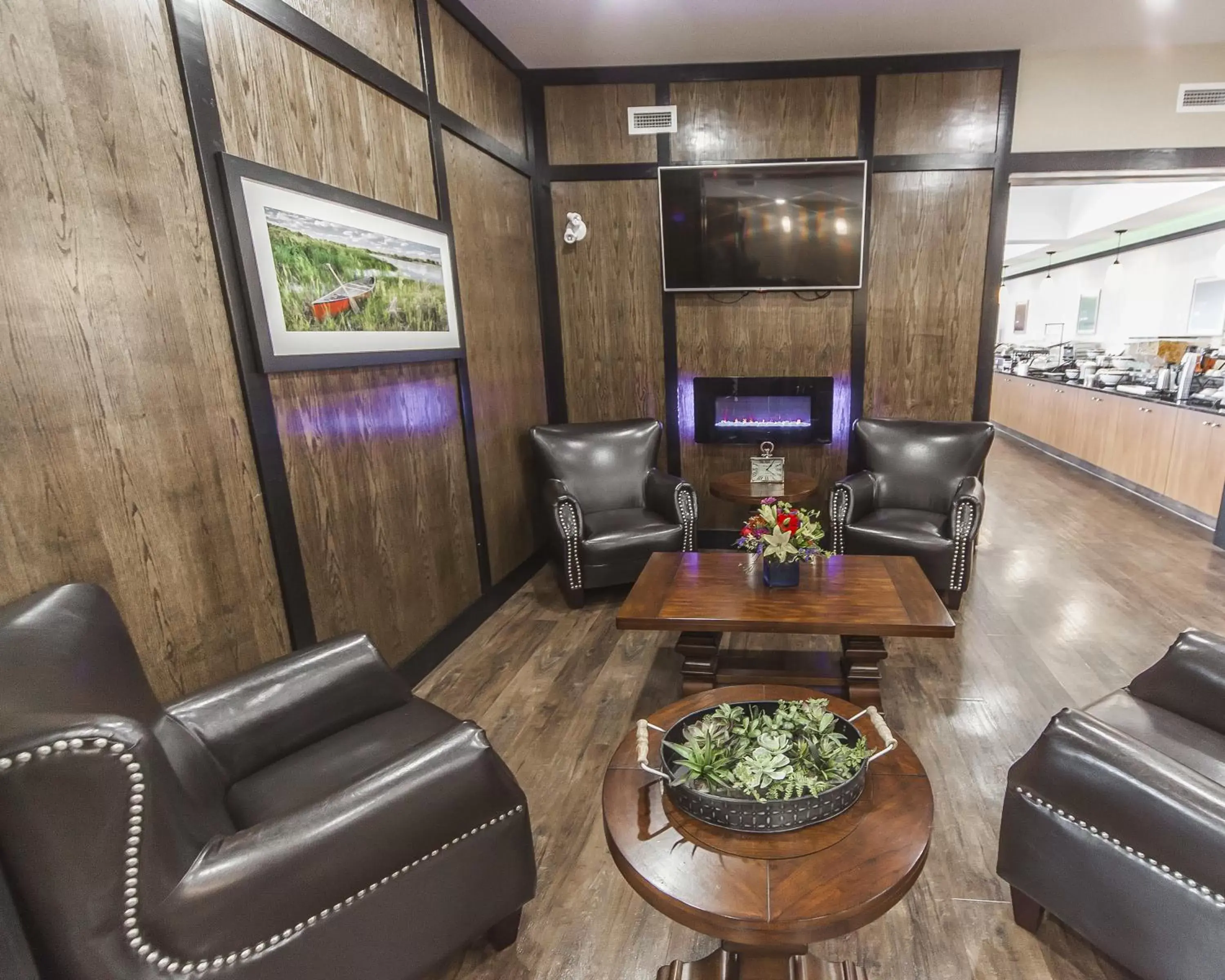 Communal lounge/ TV room, Lobby/Reception in Comfort Inn & Suites Bonnyville