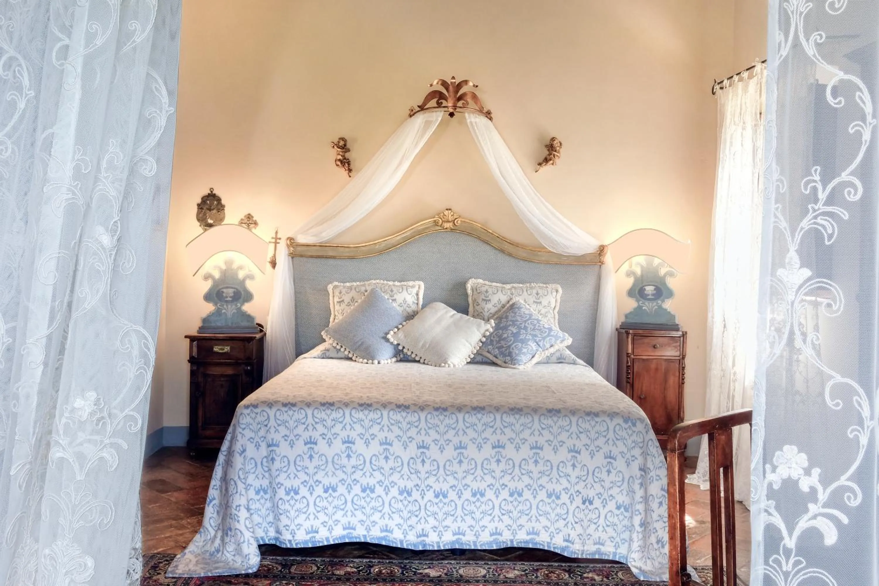 Bedroom, Bed in Il Falconiere Relais & Spa