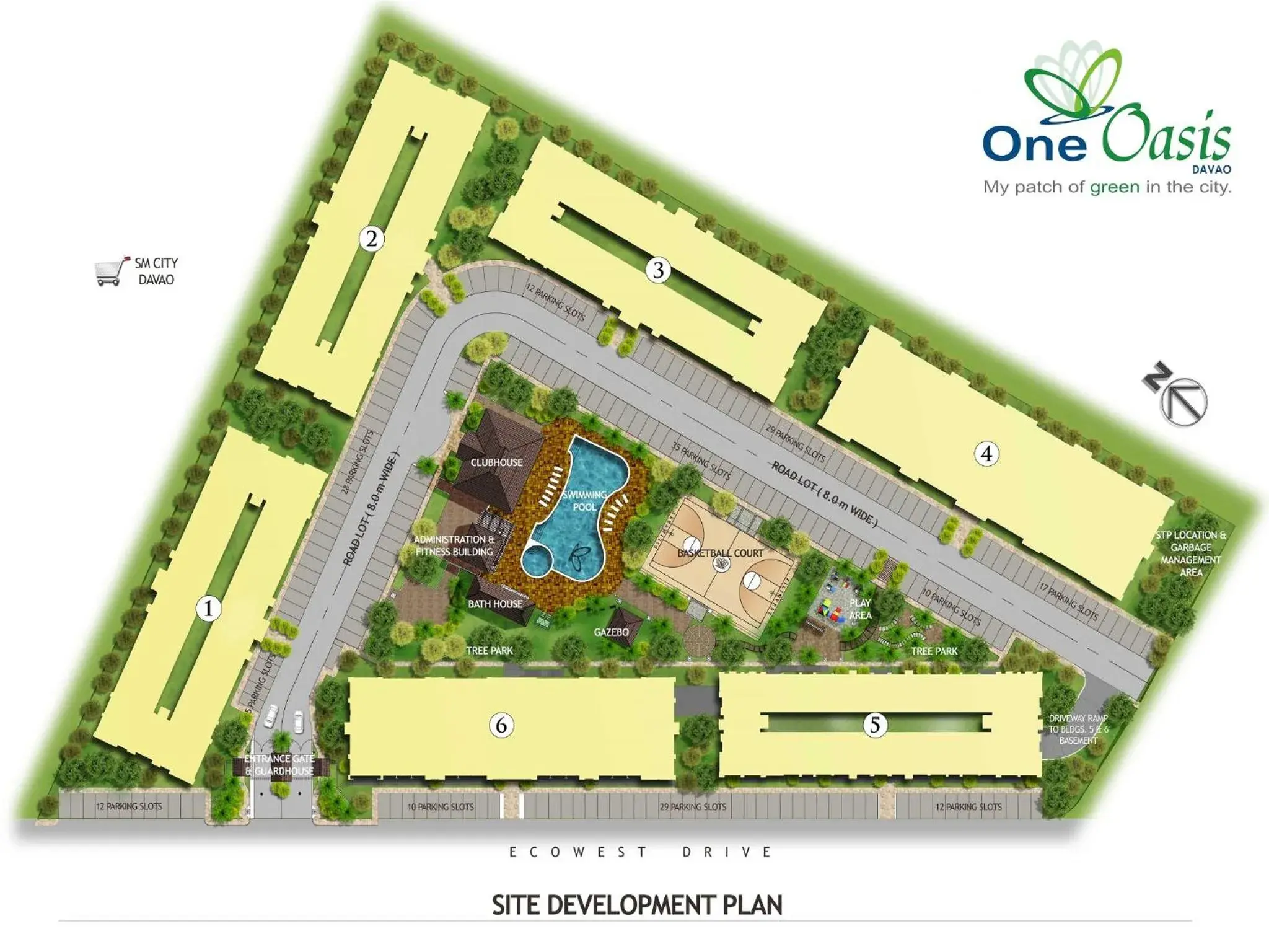 Floor Plan in One Oasis Condotel