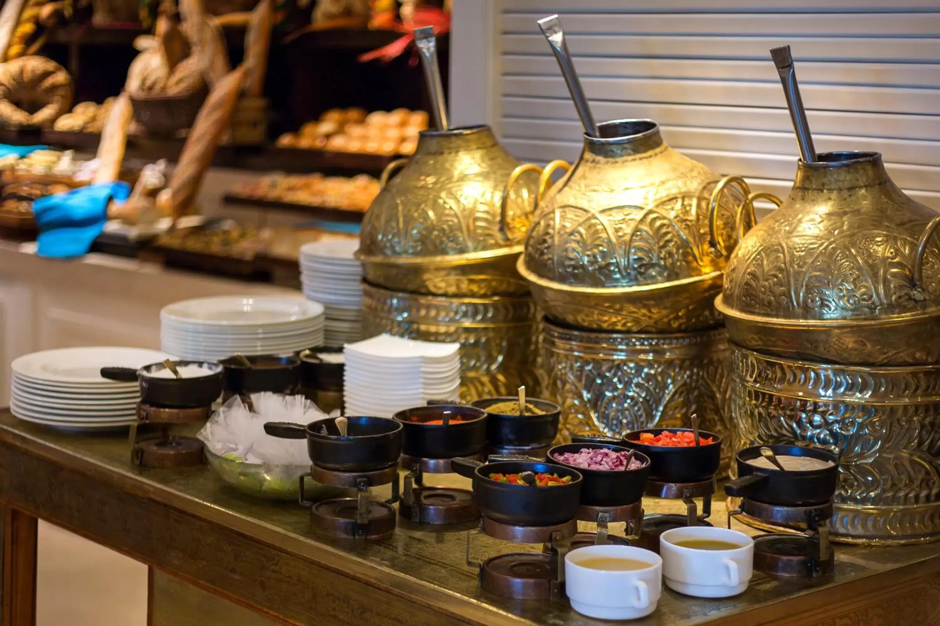 Continental breakfast in Kempinski Nile Hotel, Cairo