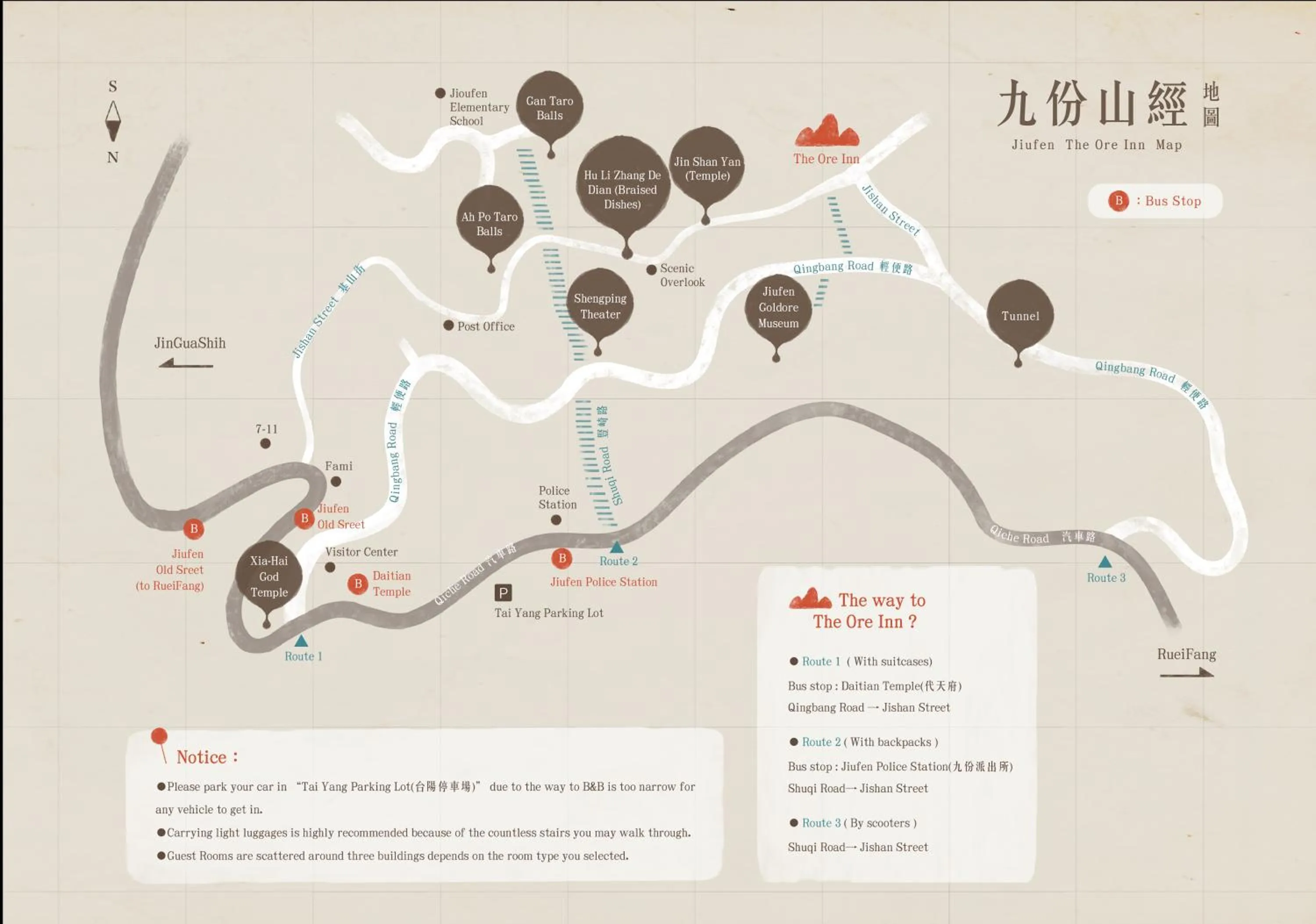 Property building in Jiufen Ore Inn