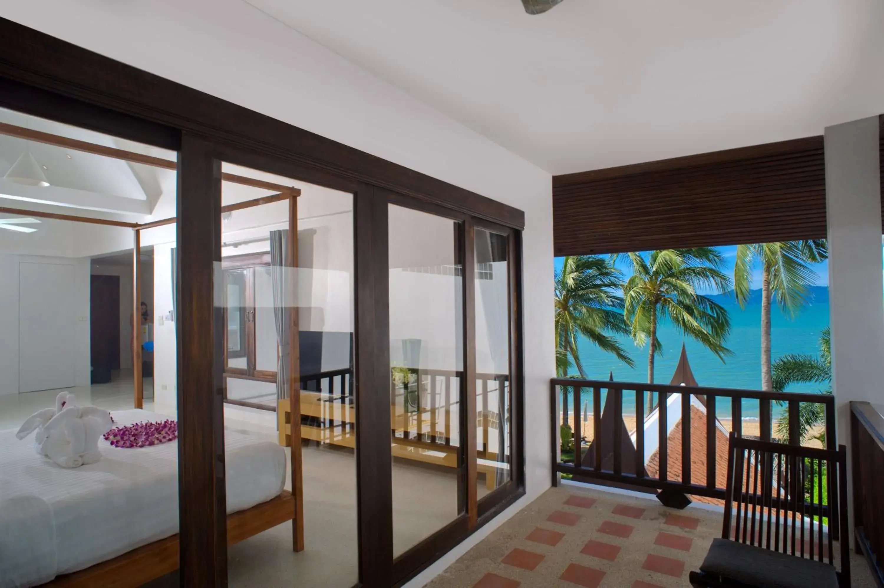 Balcony/Terrace in Baan Bophut Beach Hotel Samui - SHA Extra Plus