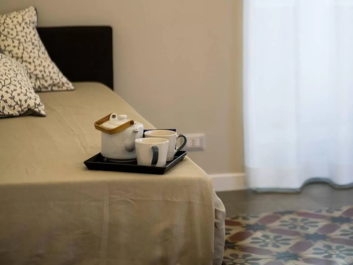 Coffee/tea facilities, Bed in B&B Sciara Larmisi