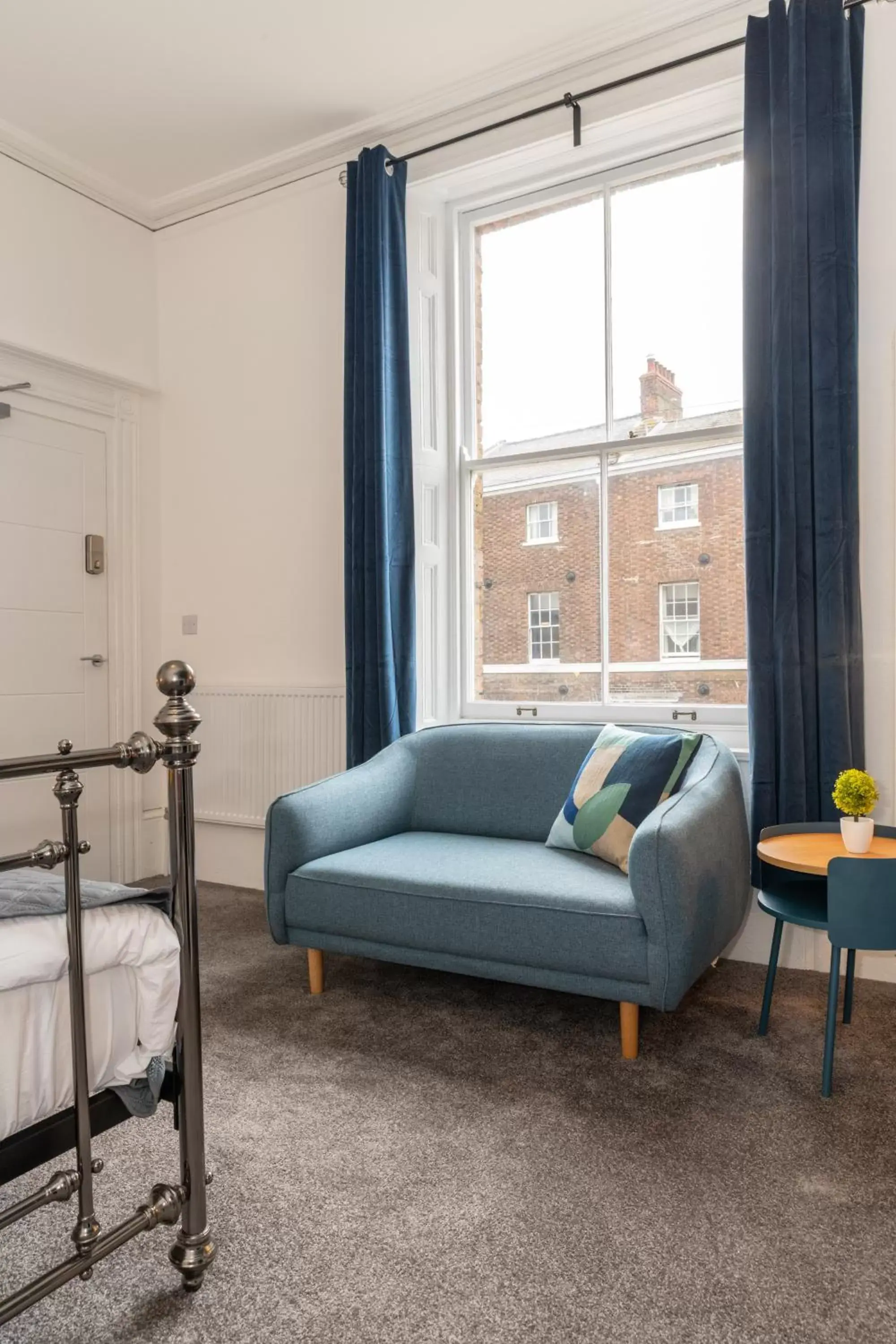 Bedroom, Seating Area in BrickSage Rooms, King's Lynn South Gate