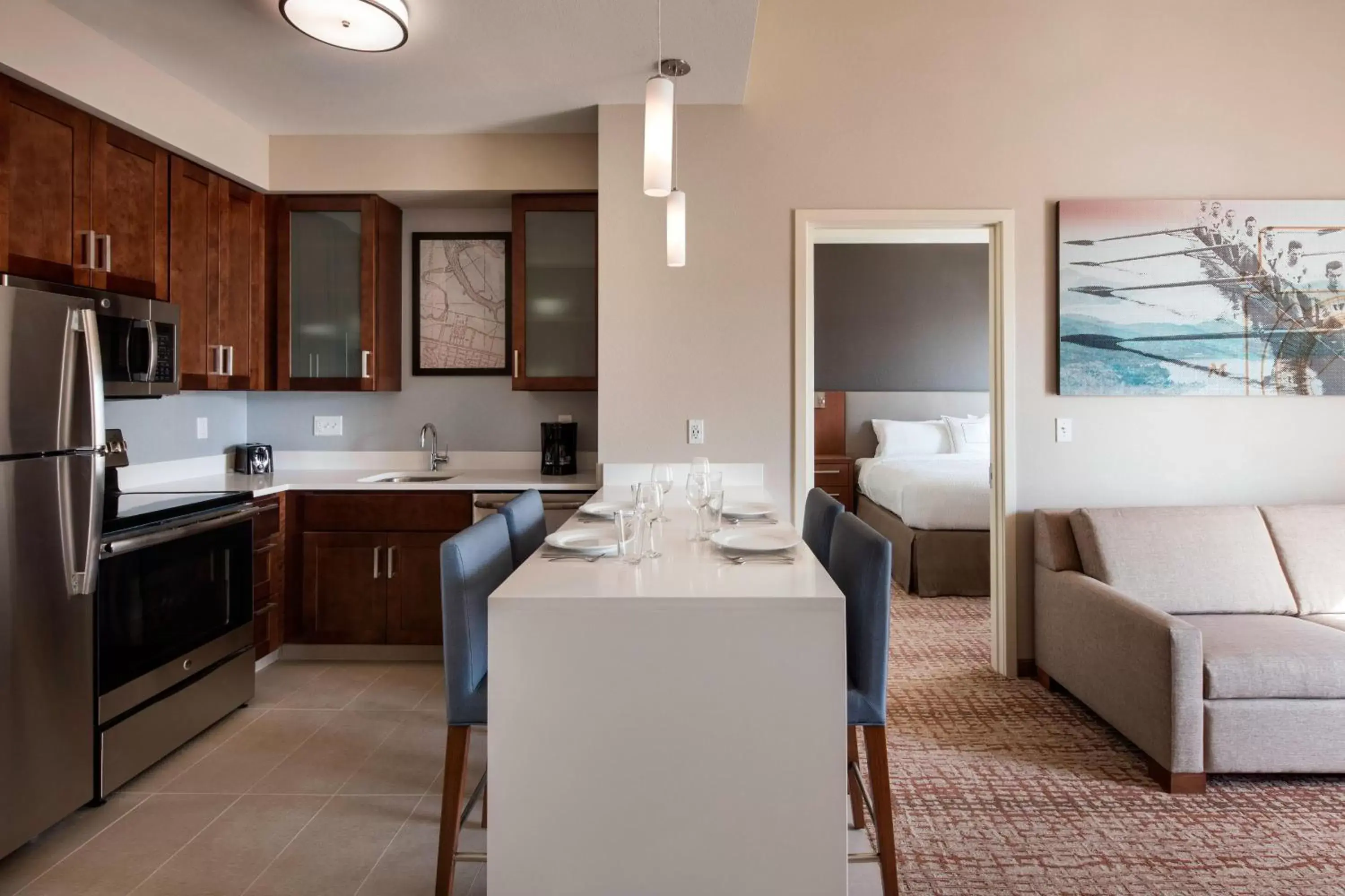 Kitchen or kitchenette, Kitchen/Kitchenette in Residence Inn by Marriott Redwood City San Carlos