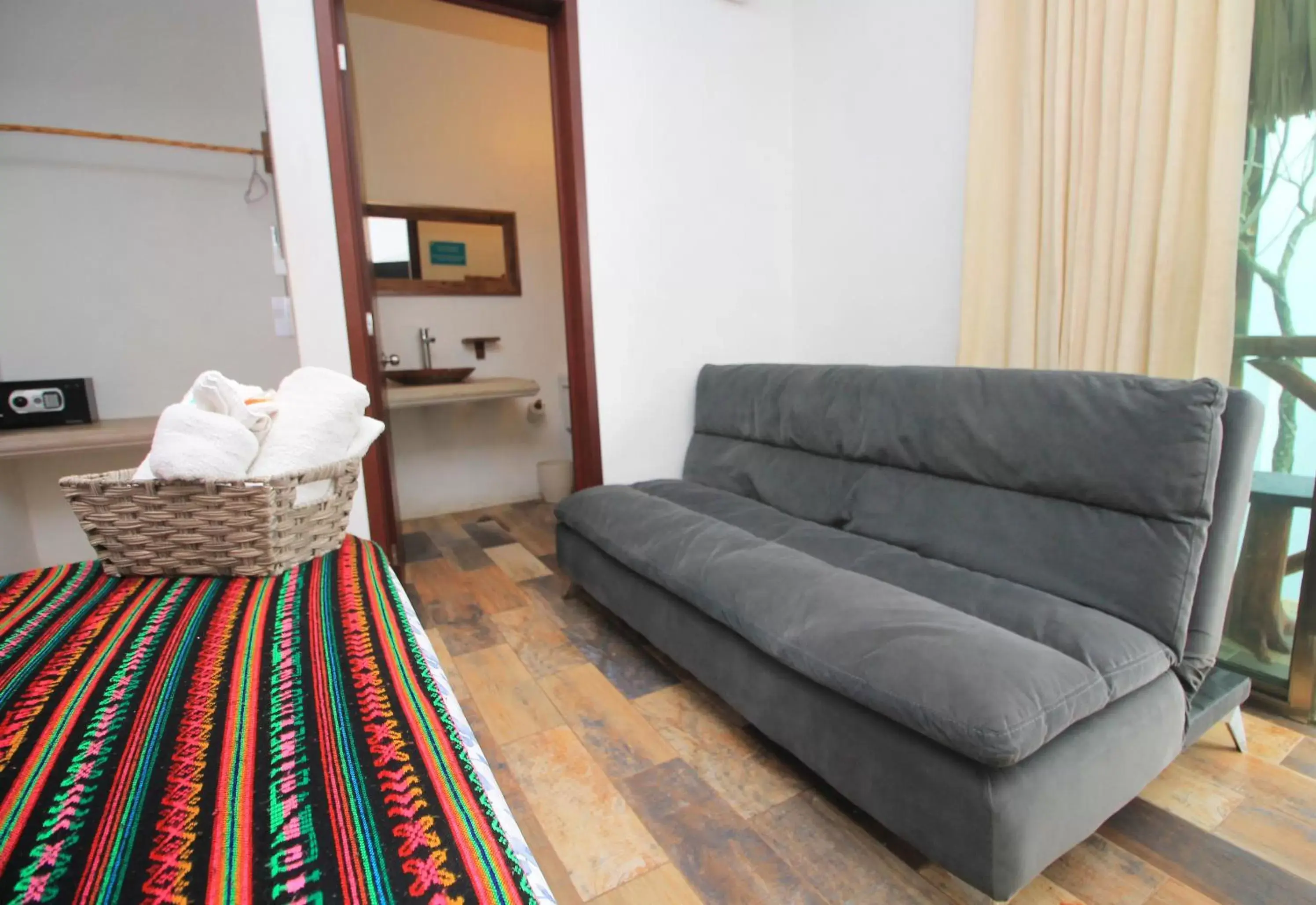 Living room, Seating Area in Hotel Pancho Villas Bacalar Vista a Laguna