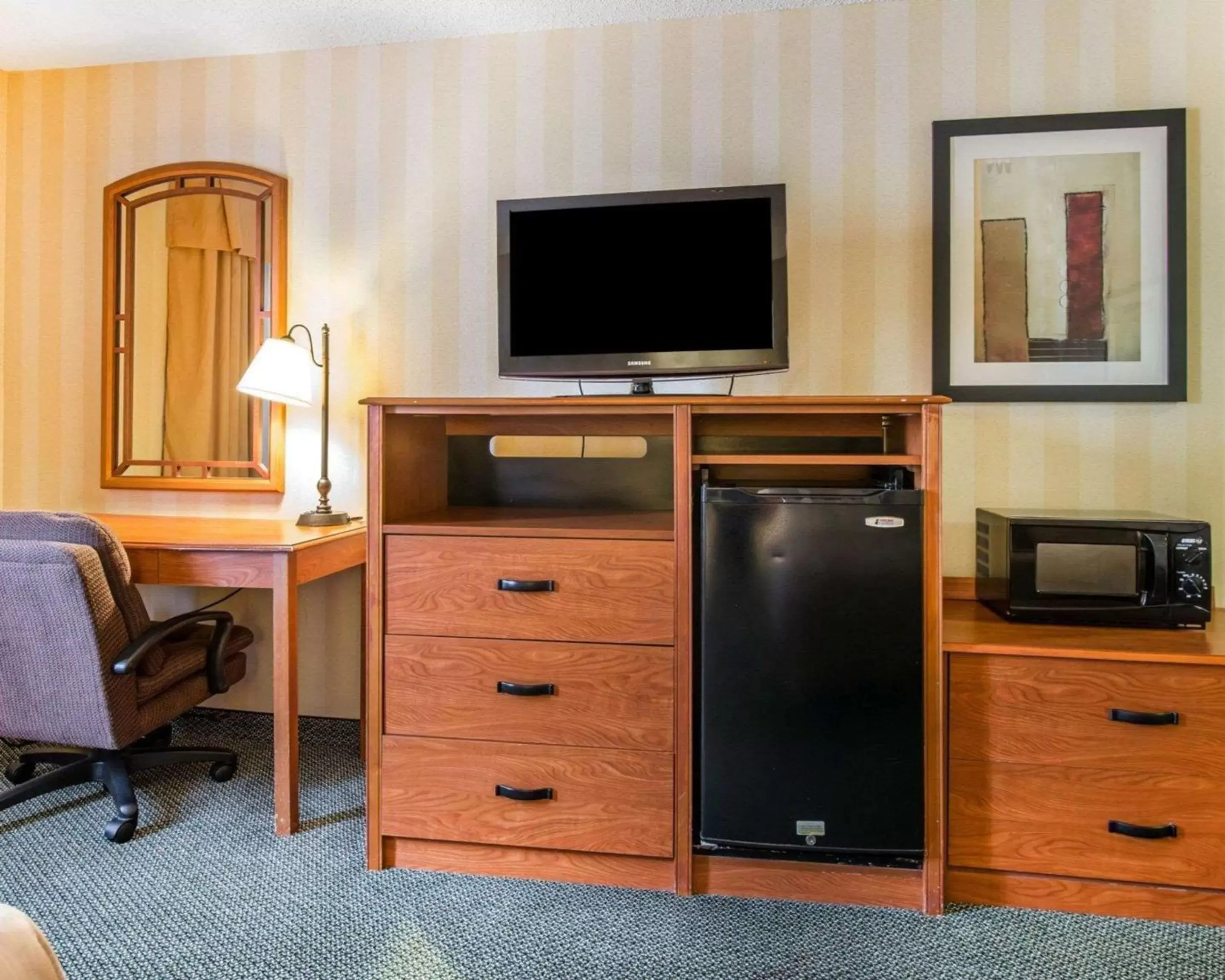 Photo of the whole room, TV/Entertainment Center in Quality Inn Airport