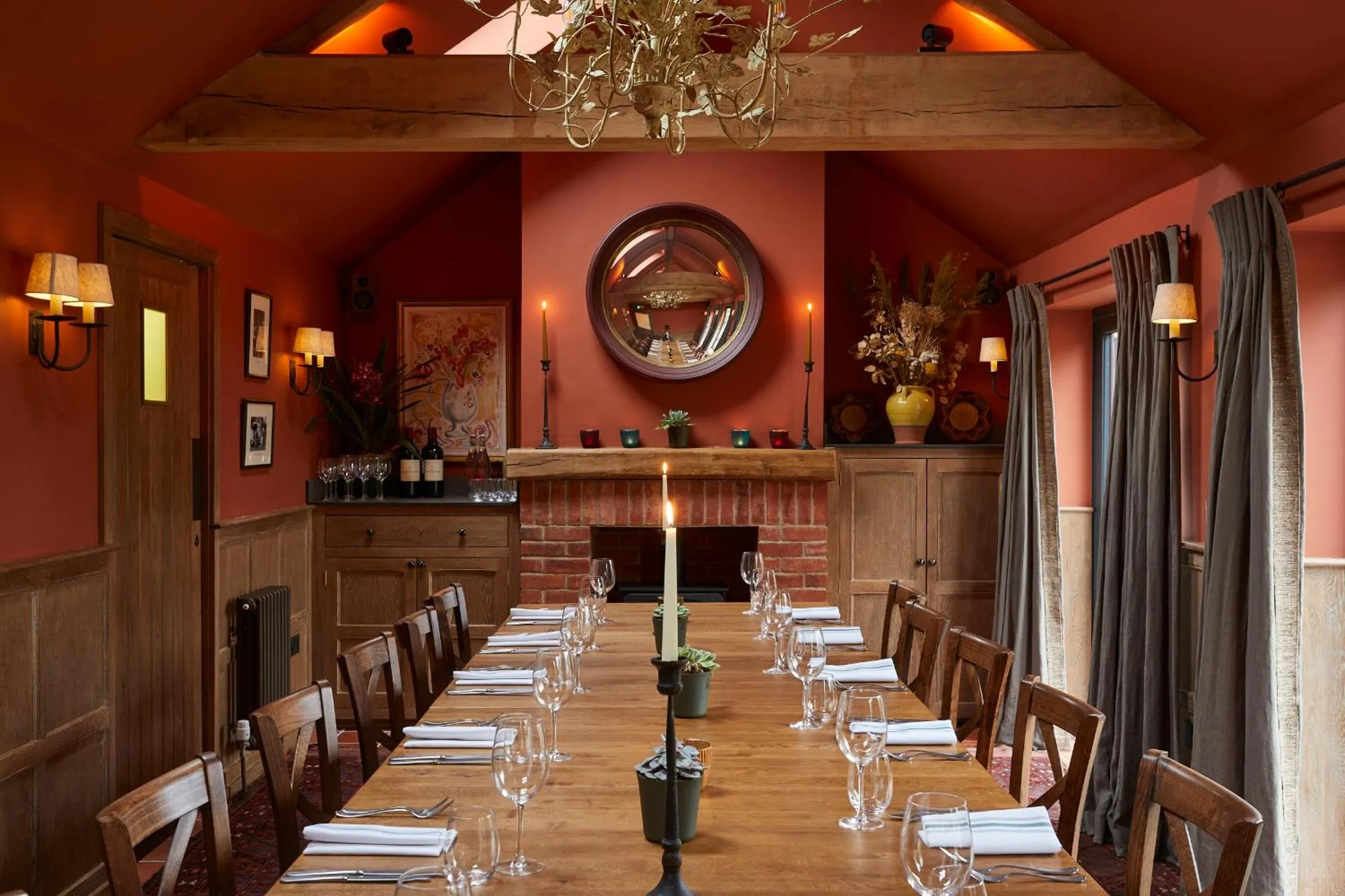 Dining area in Crown and Anchor