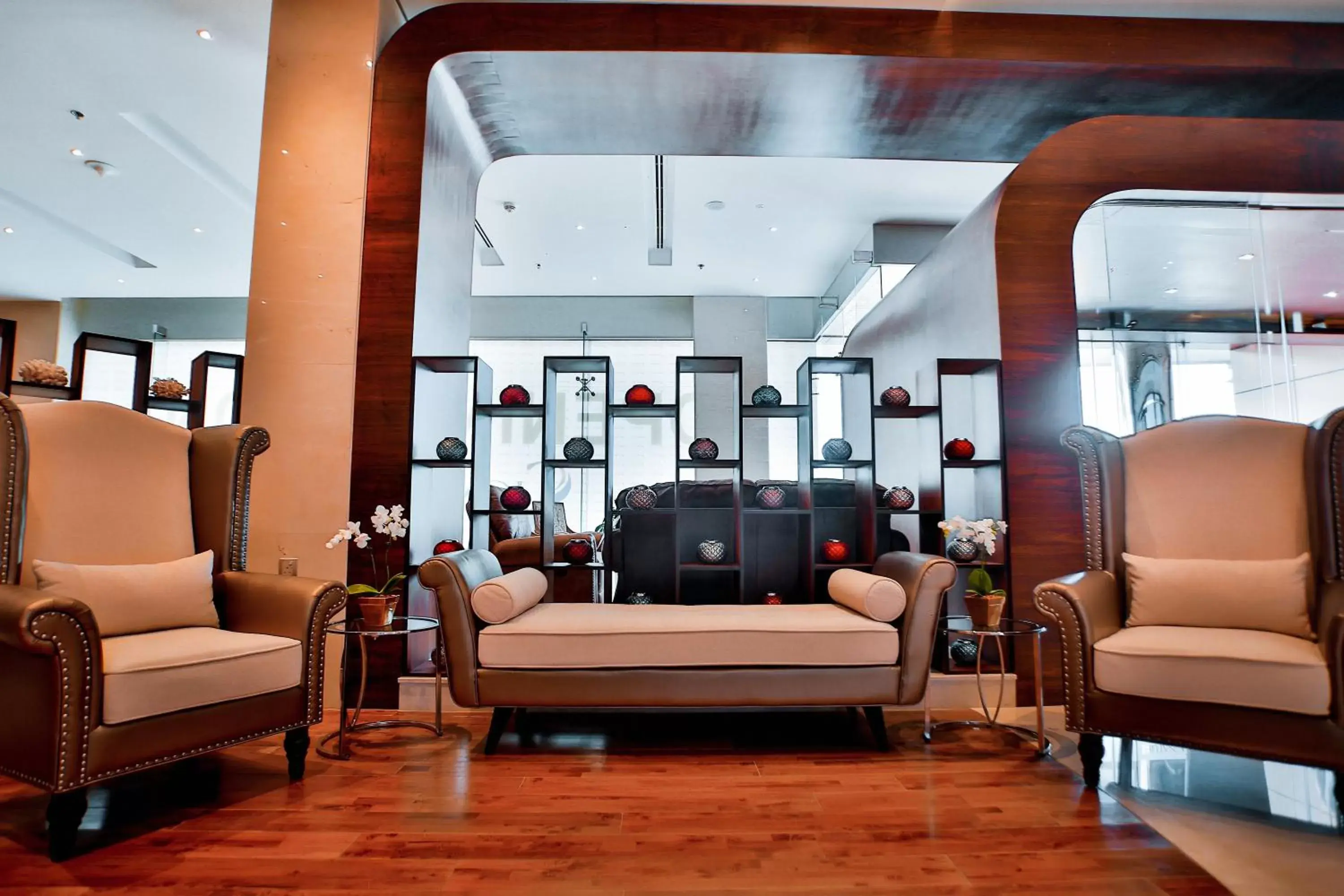 Lounge or bar, Lobby/Reception in Signature Hotel Al Barsha