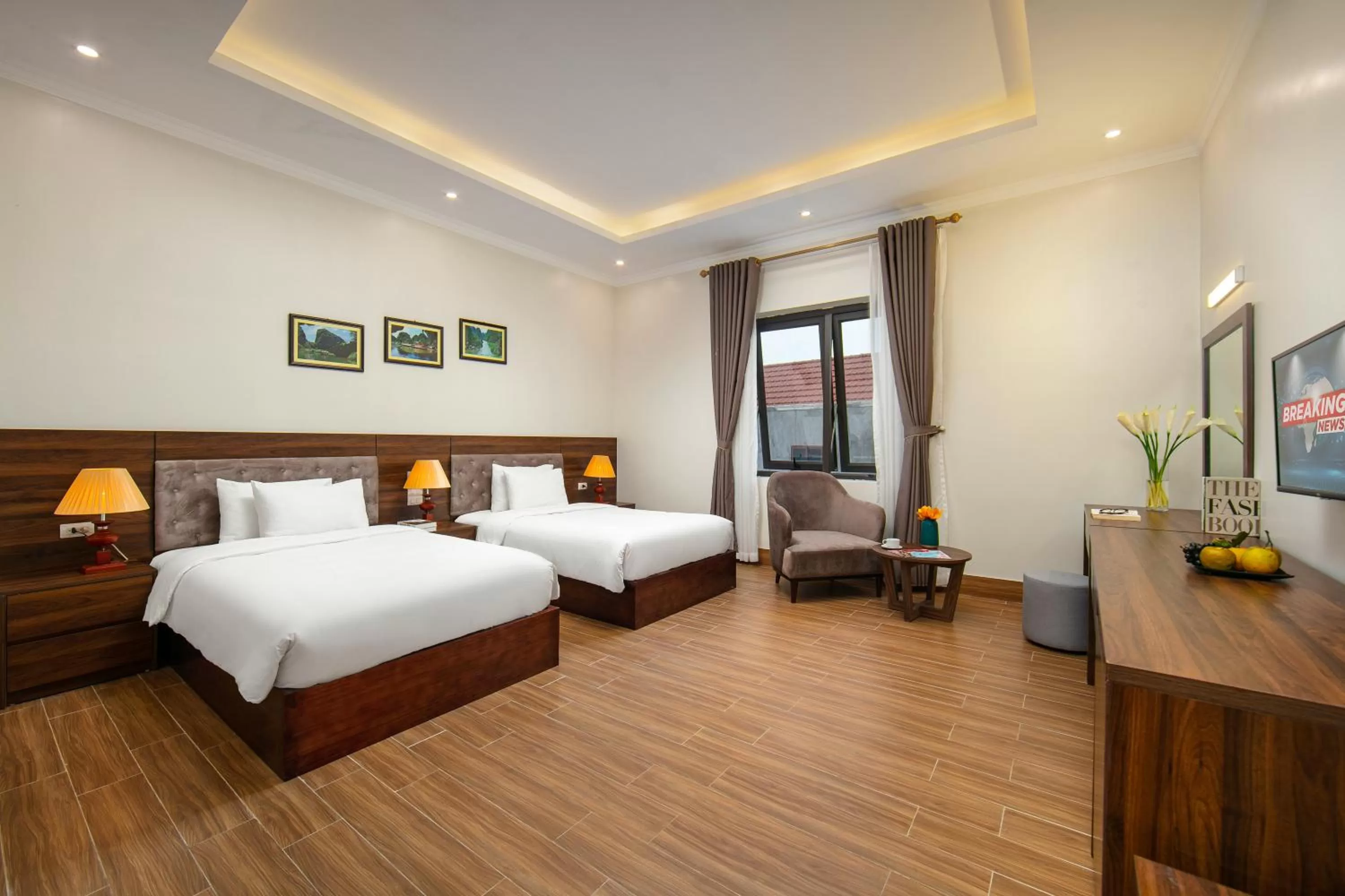 Photo of the whole room, Bed in Nam Hoa Hotel