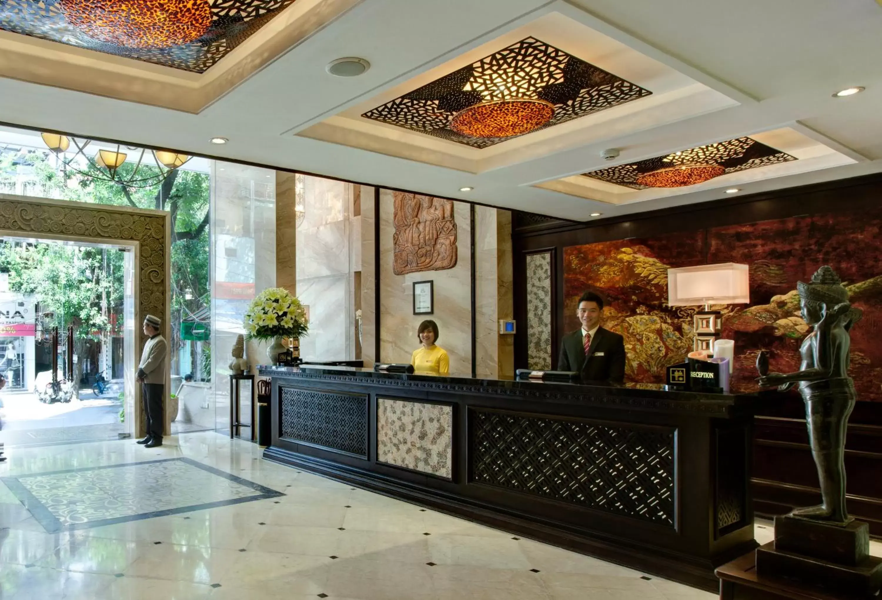 Lobby or reception, Lobby/Reception in Golden Lotus Luxury Hotel