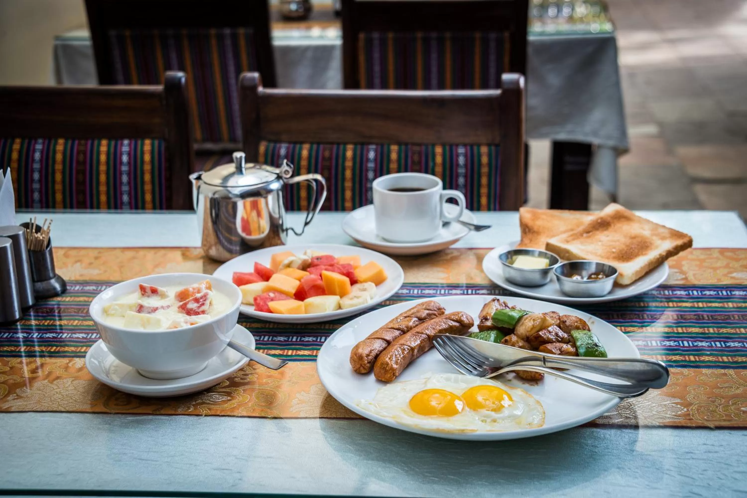 Breakfast in Hotel Yambu kathmandu