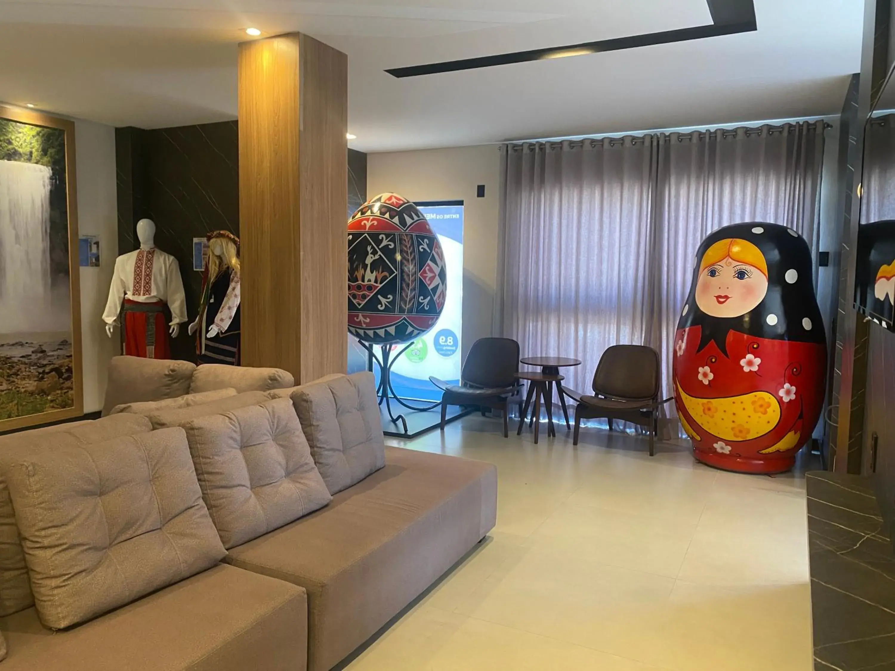 Living room in Mayná Hotel Prudentópolis Centro Living room in Mayná Hotel Prudentópolis Centro