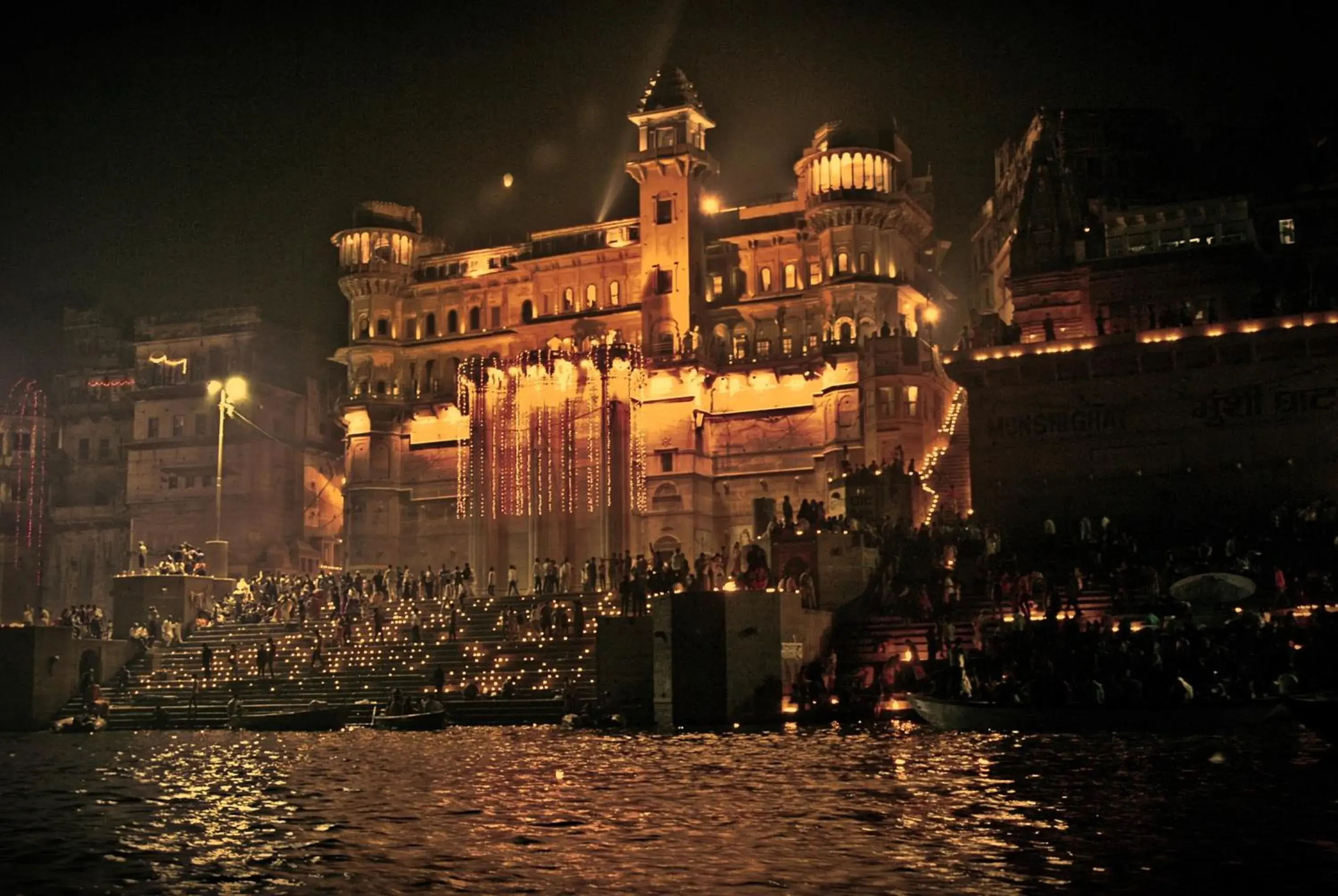 Facade/entrance, Property Building in BrijRama Palace, Varanasi by the Ganges