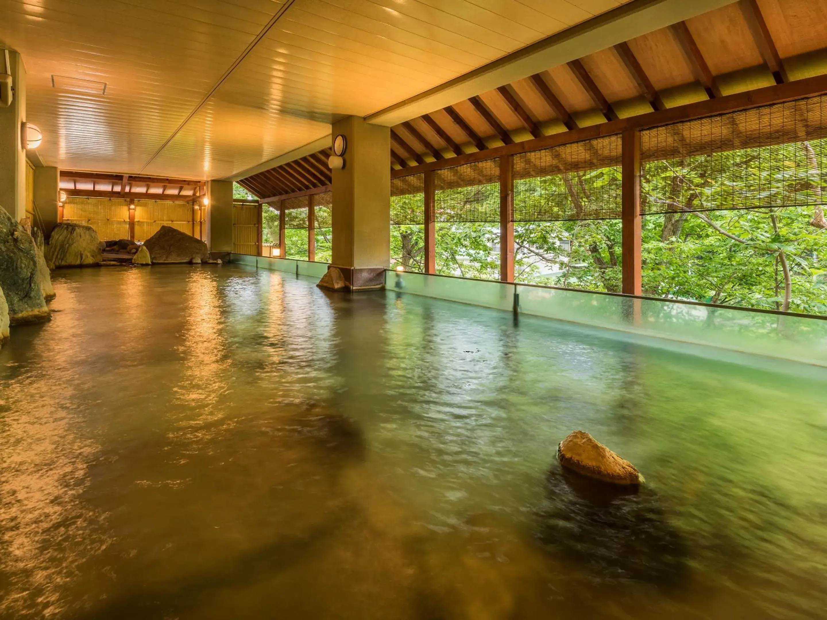 Hot Spring Bath, Swimming Pool in Jozankei View Hotel