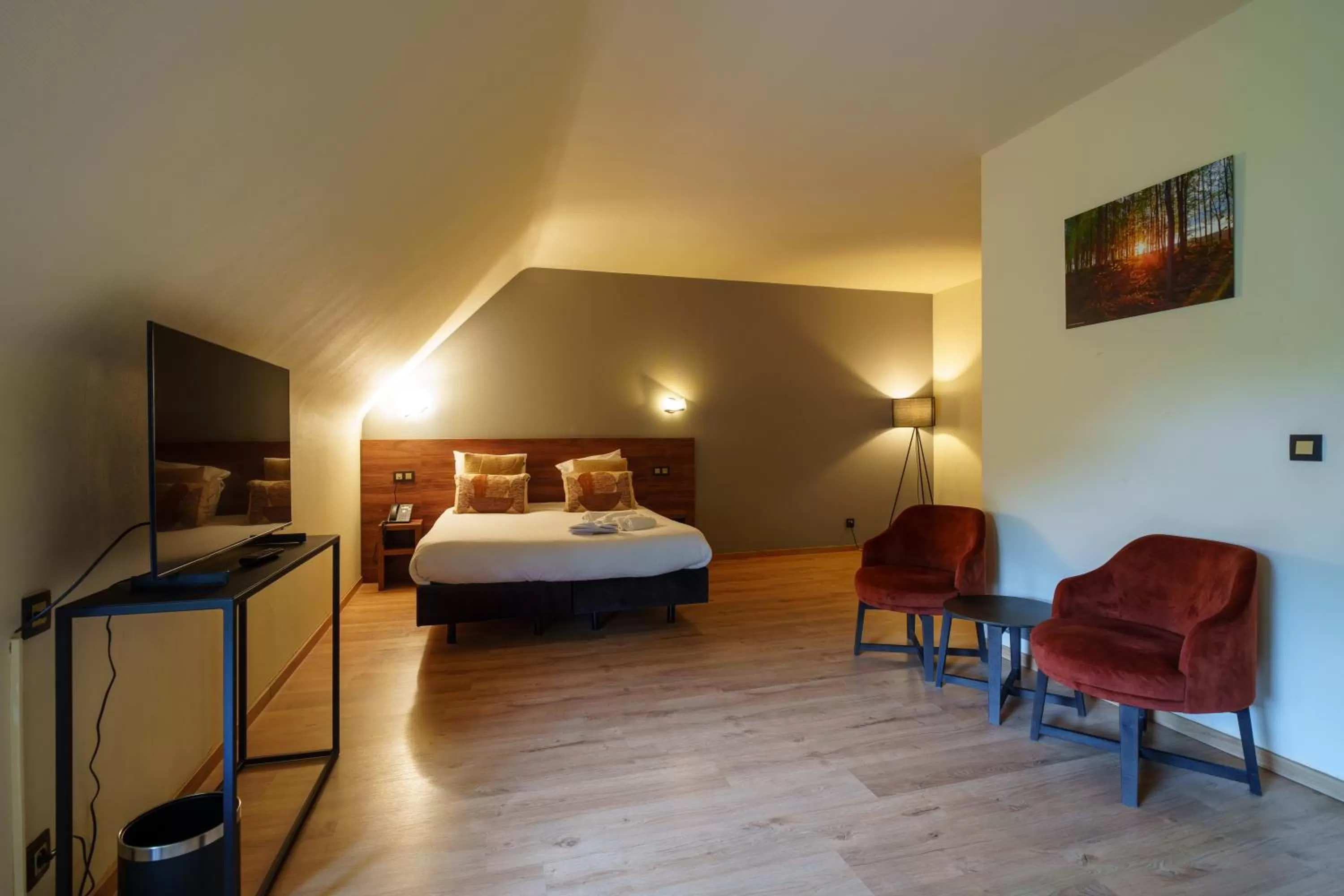 Photo of the whole room, Bed in Hotel Les Jardins De La Molignée