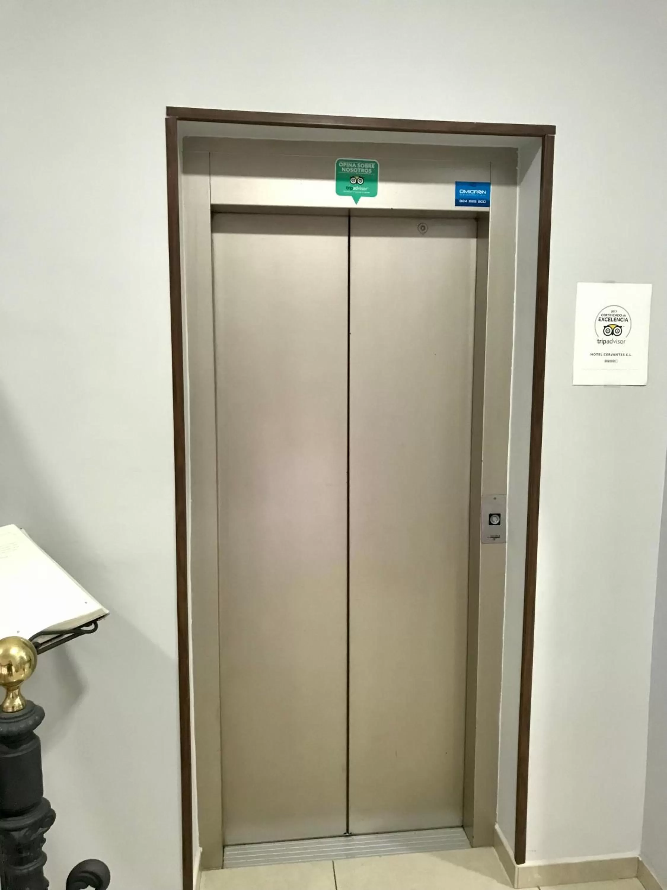 elevator in Hotel Cervantes