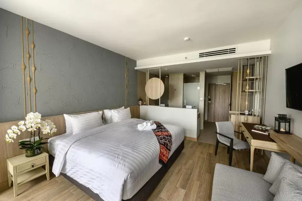 Bedroom, Bed in iSanook Resort & Suites Hua Hin