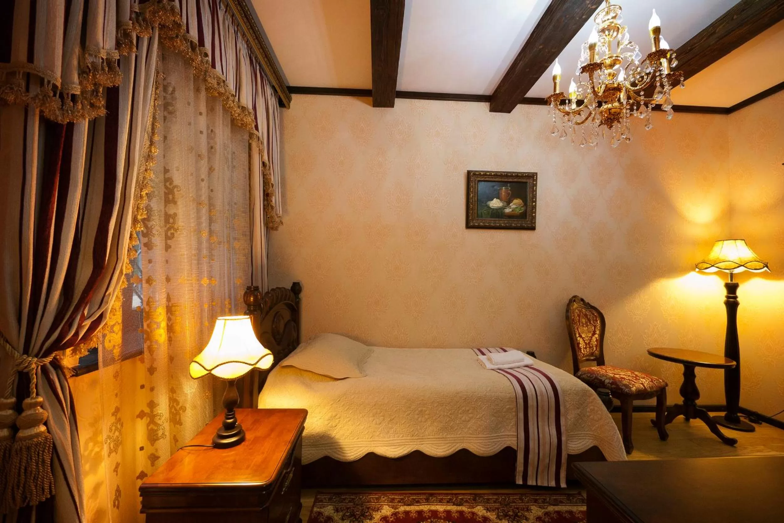 Bed in Zámek Lužec Spa & Wellness Resort