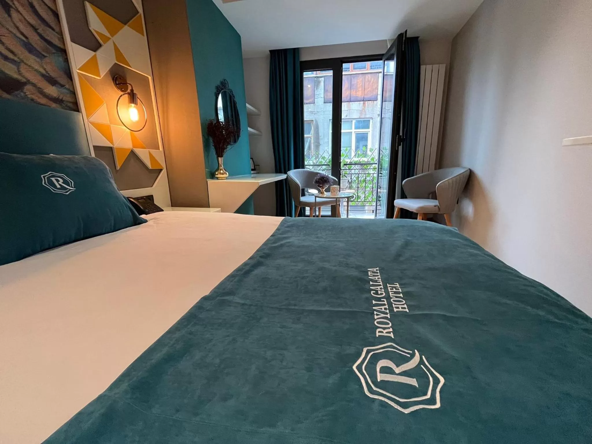 Bed in Royal Galata Hotel