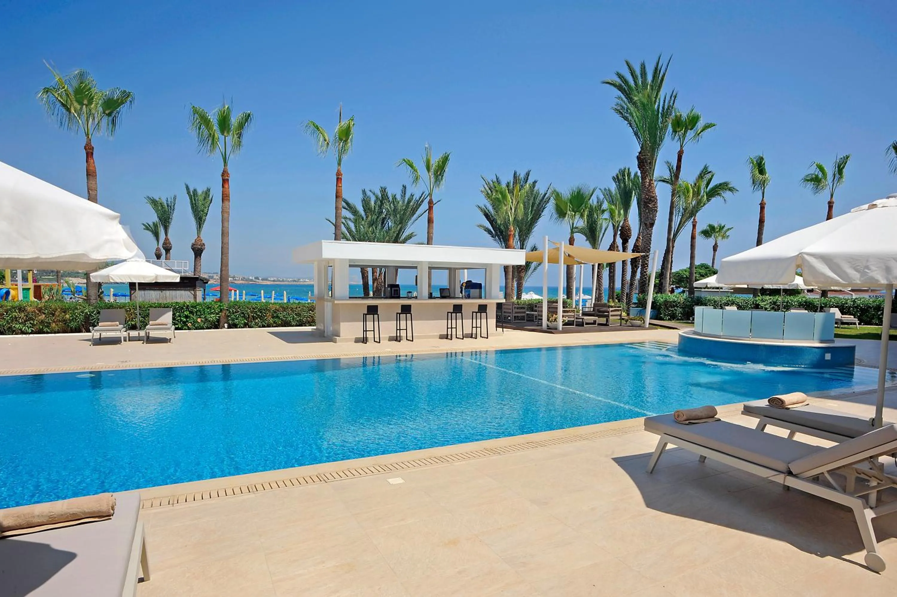 Swimming pool in Okeanos Beach Boutique Hotel