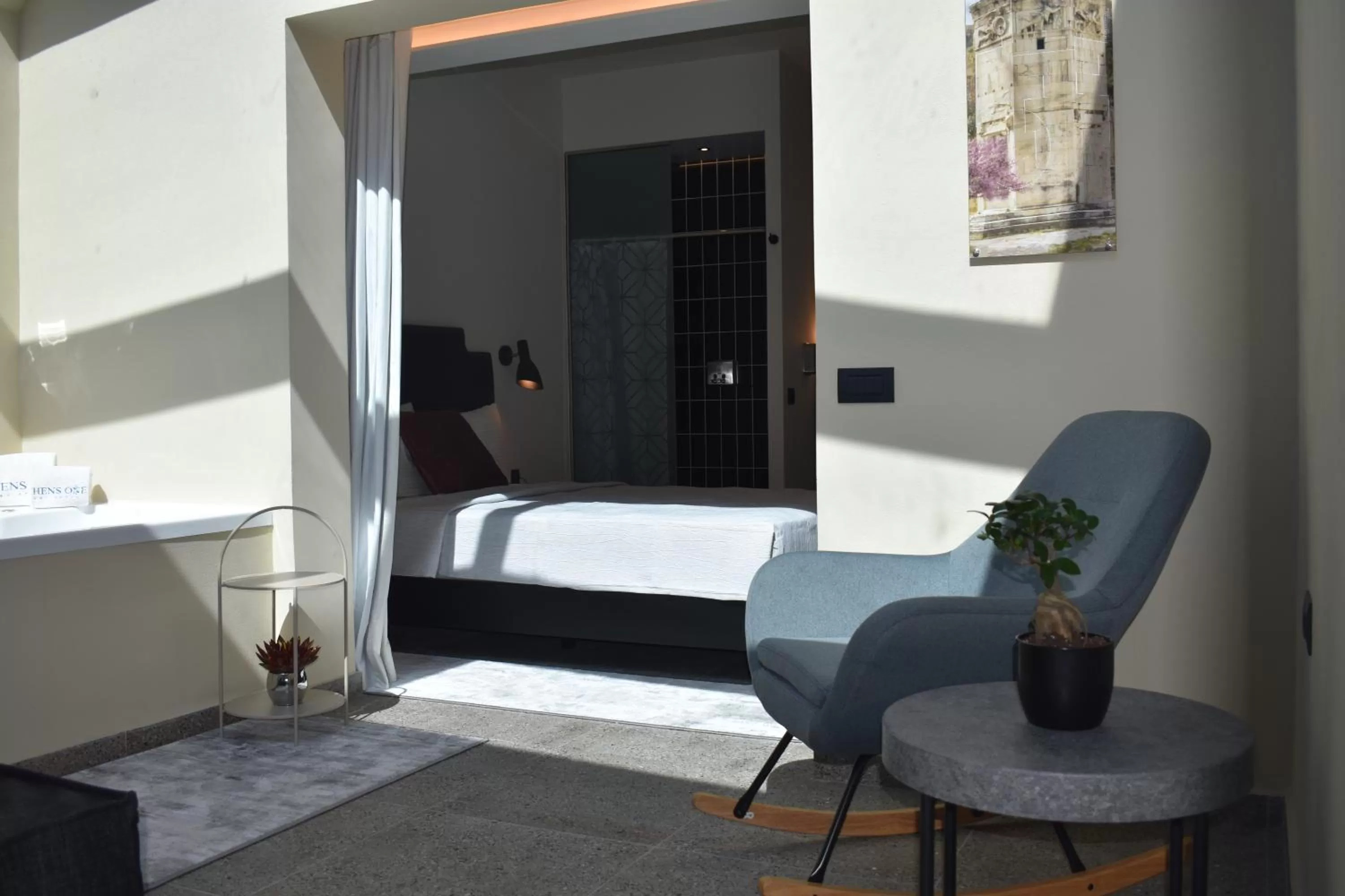 Seating area in Athens One Smart Hotel