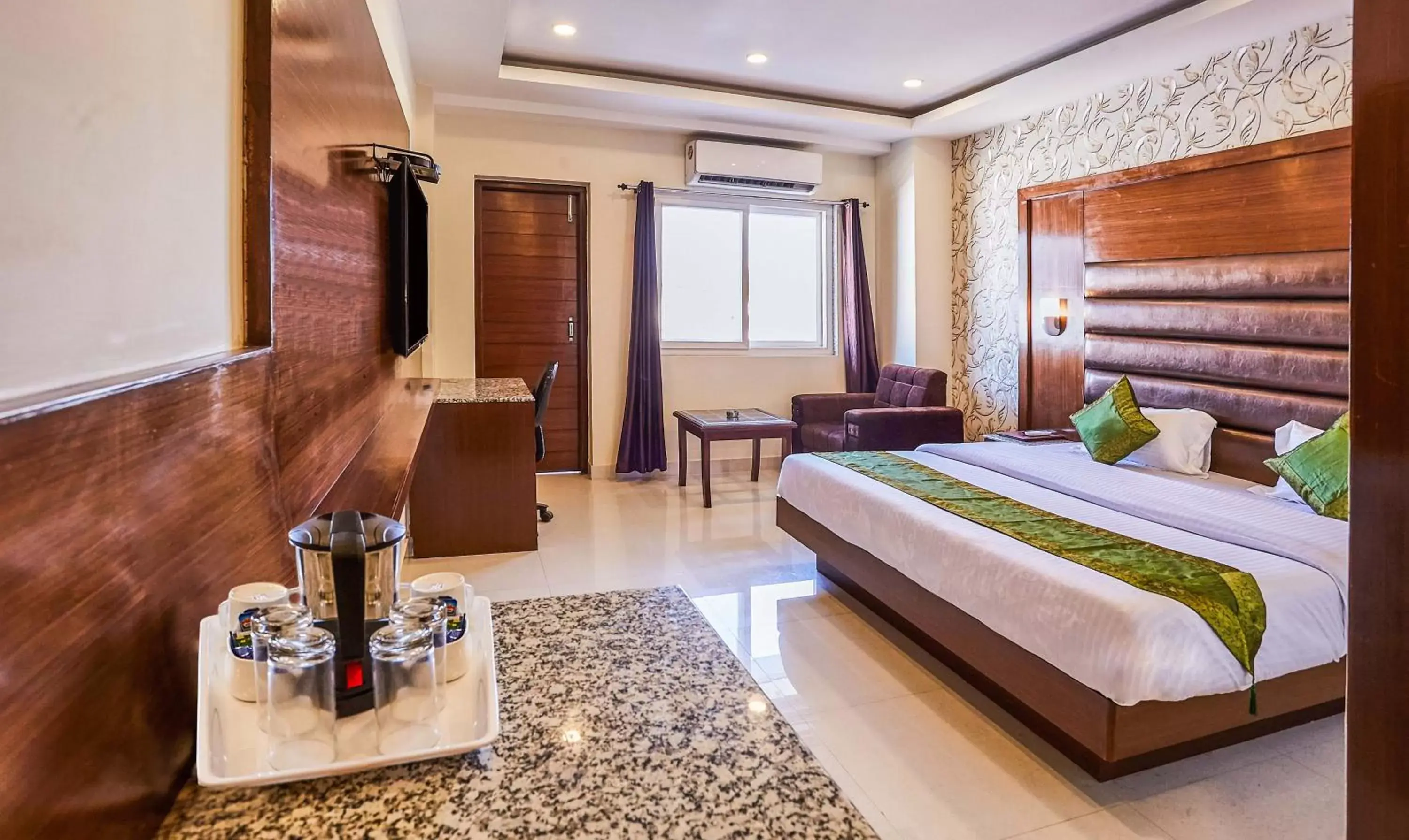 Bedroom, Bed in Treebo Grand Legacy Elite With Roof Top Cafe Bedroom, Bed in Treebo Grand Legacy Elite With Roof Top Cafe